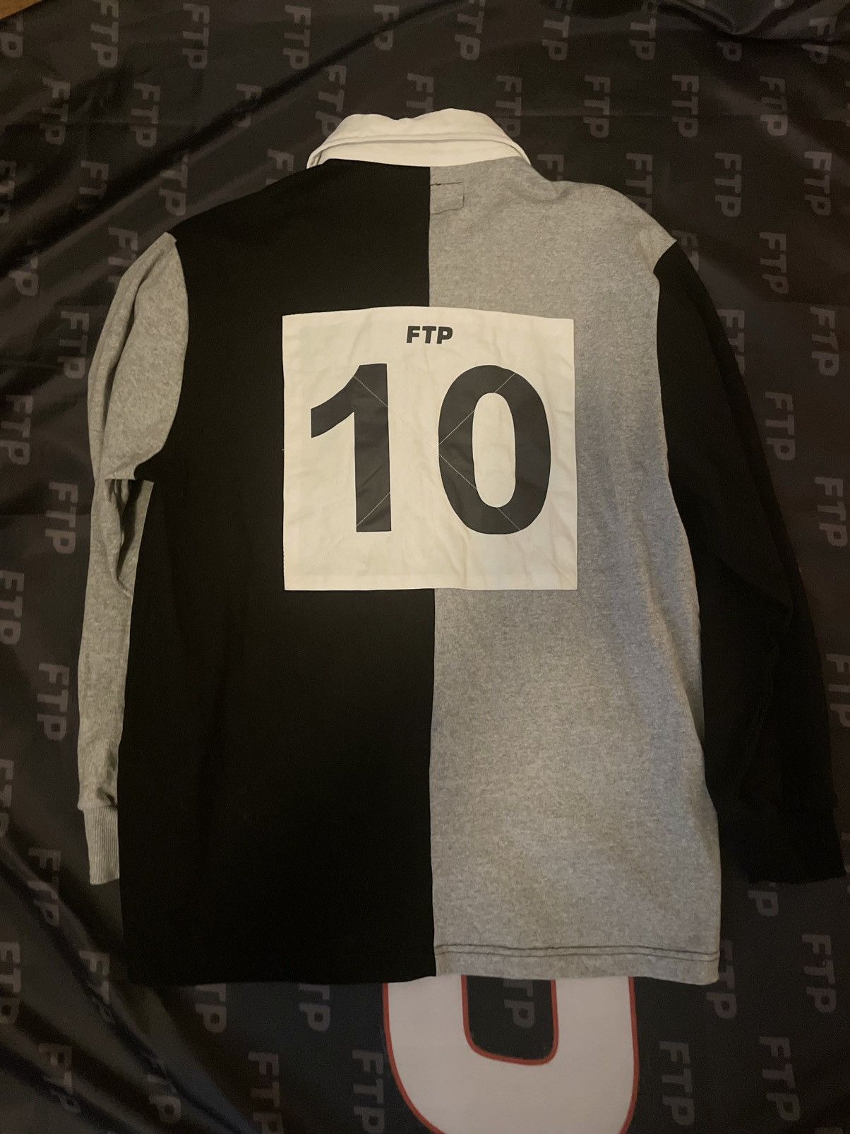 Fuck The Population × G59 Records FTP Split Rugby Shirt Size US M / EU 48-50 / 2 - 3 Thumbnail