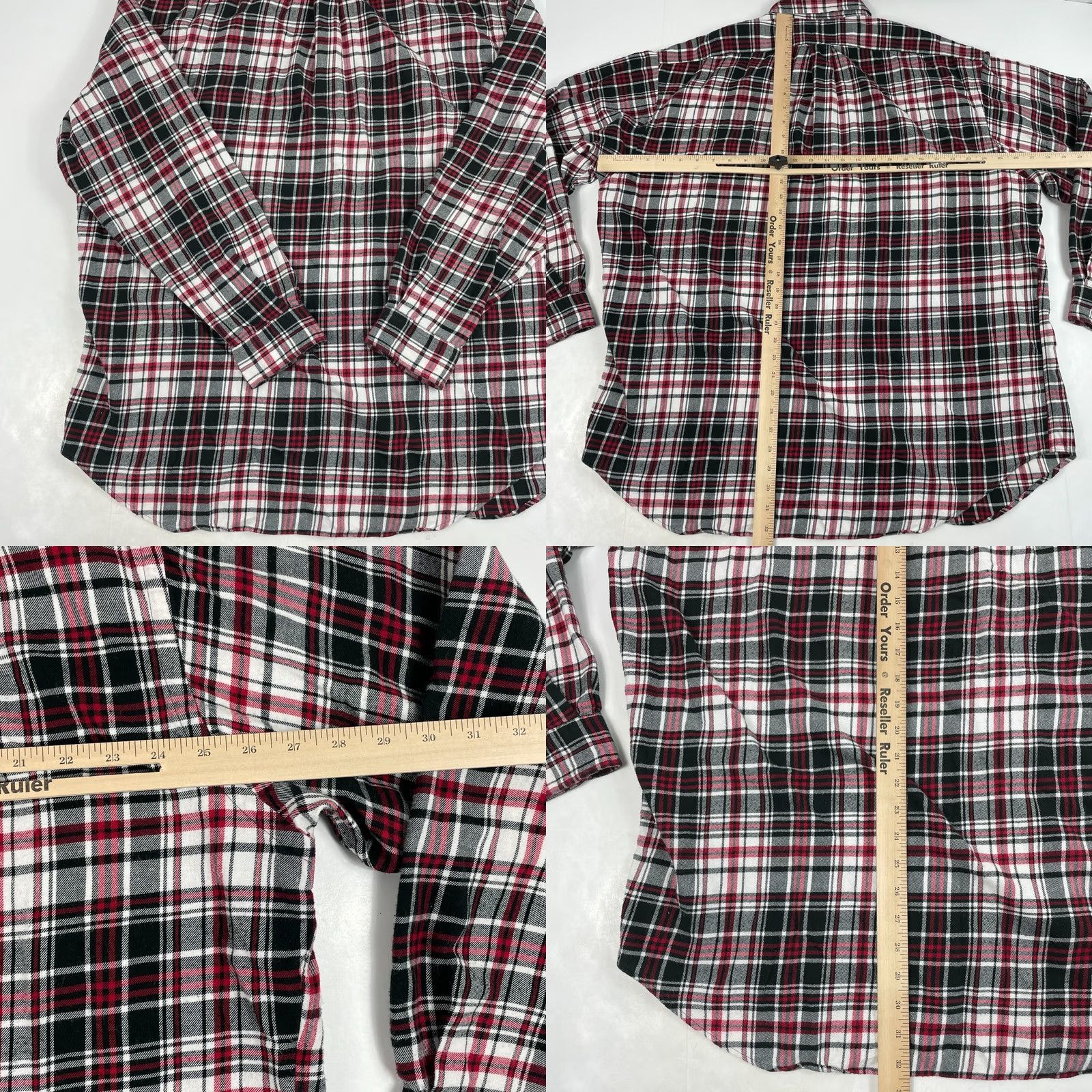 Ralph Lauren Vintage Ralph Lauren Shirt Men Extra Large Black Flannel Long Sleeve Button Down Size US XL / EU 56 / 4 - 8 Thumbnail