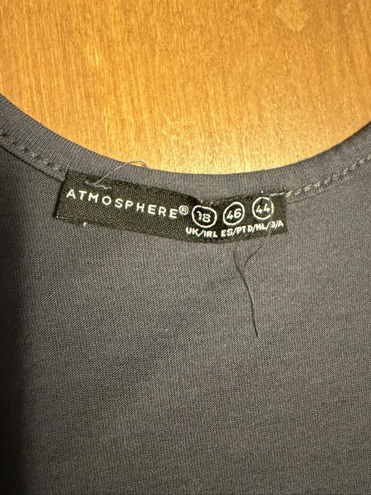 Other Atmosphere Black Fringe Tank Top Size 18 UK / 44 EU Size L / US 10 / IT 46 - 2 Thumbnail