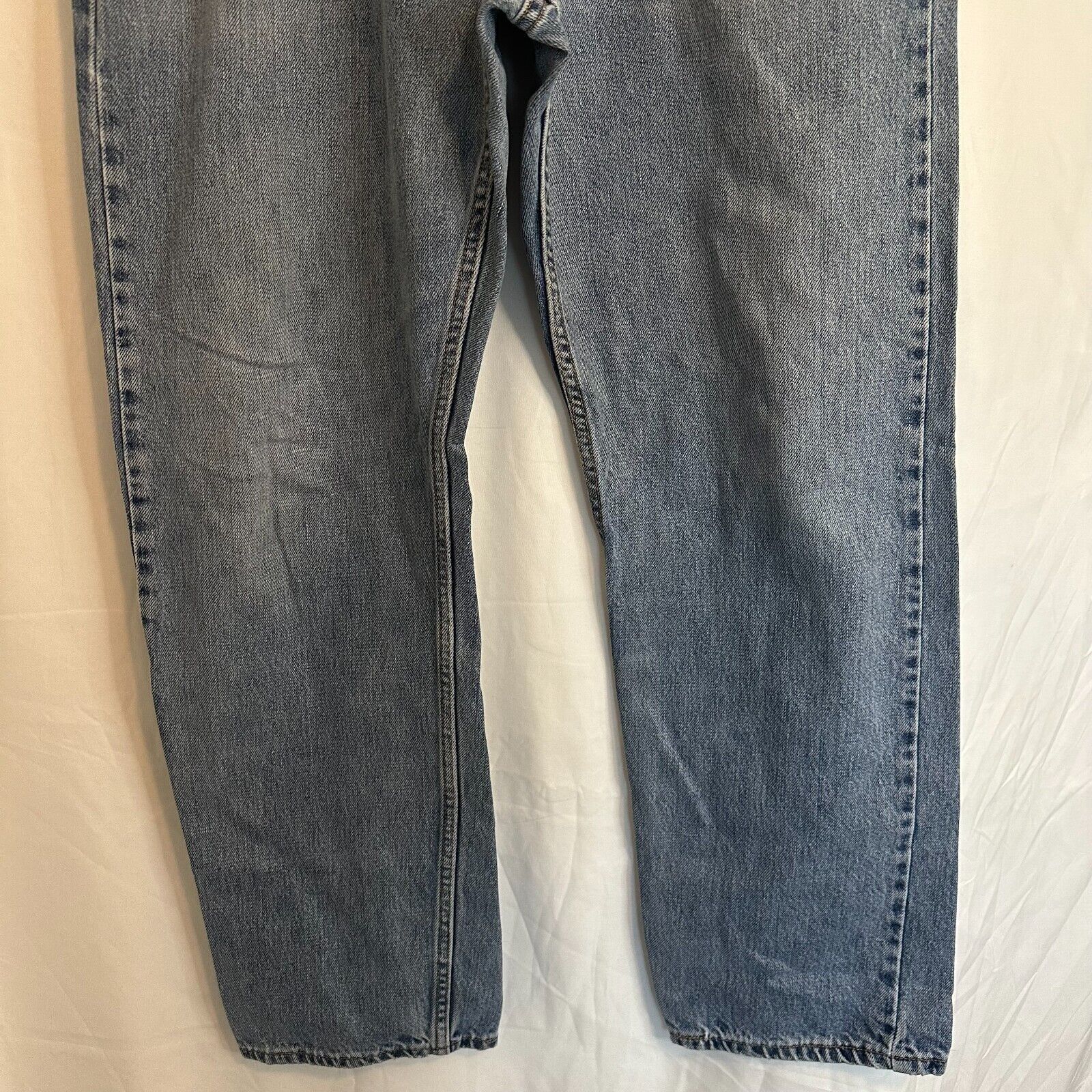Levi's Levis 505 Straight Leg 36x32 Blue Jeans Mild Distress 90sVTG Size US 36 / EU 52 - 11 Thumbnail