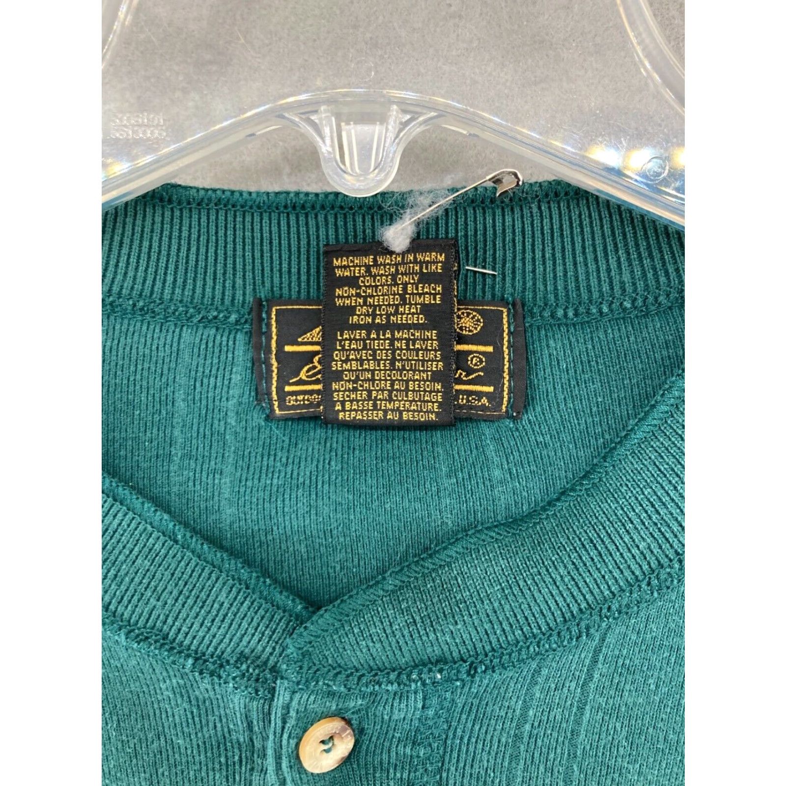 Eddie Bauer VINTAGE Eddie Bauer Men's Shirt Large Blue Casual Long Sleeve Cotton USA Made 90s Mens Size US L / EU 52-54 / 3 - 6 Thumbnail