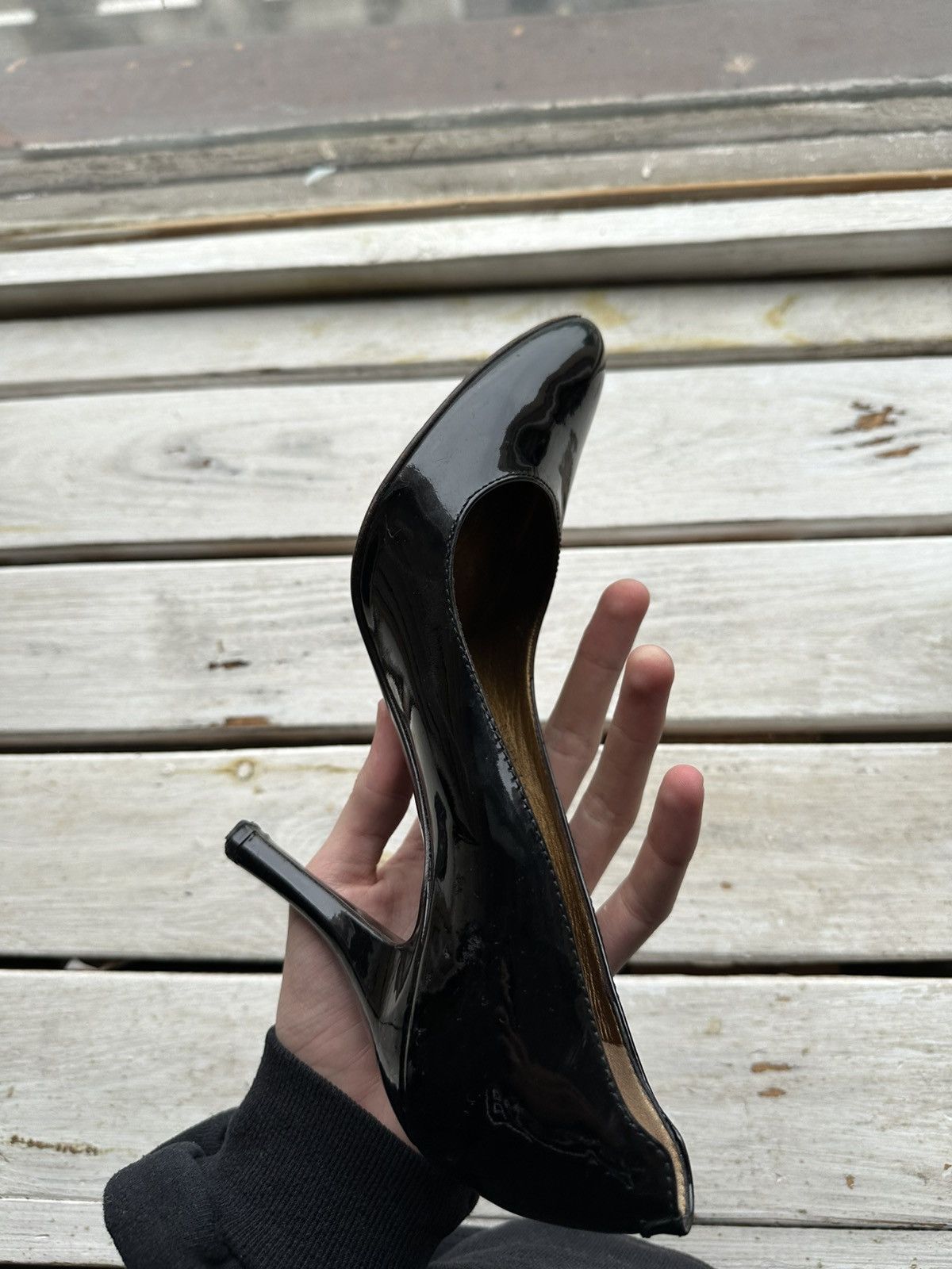 Bally LUXURY 🚨 BALLY VNTG HEELS WOMEN BLACK GOLD LUXURY RARE Size US 8 / IT 38 - 6 Thumbnail
