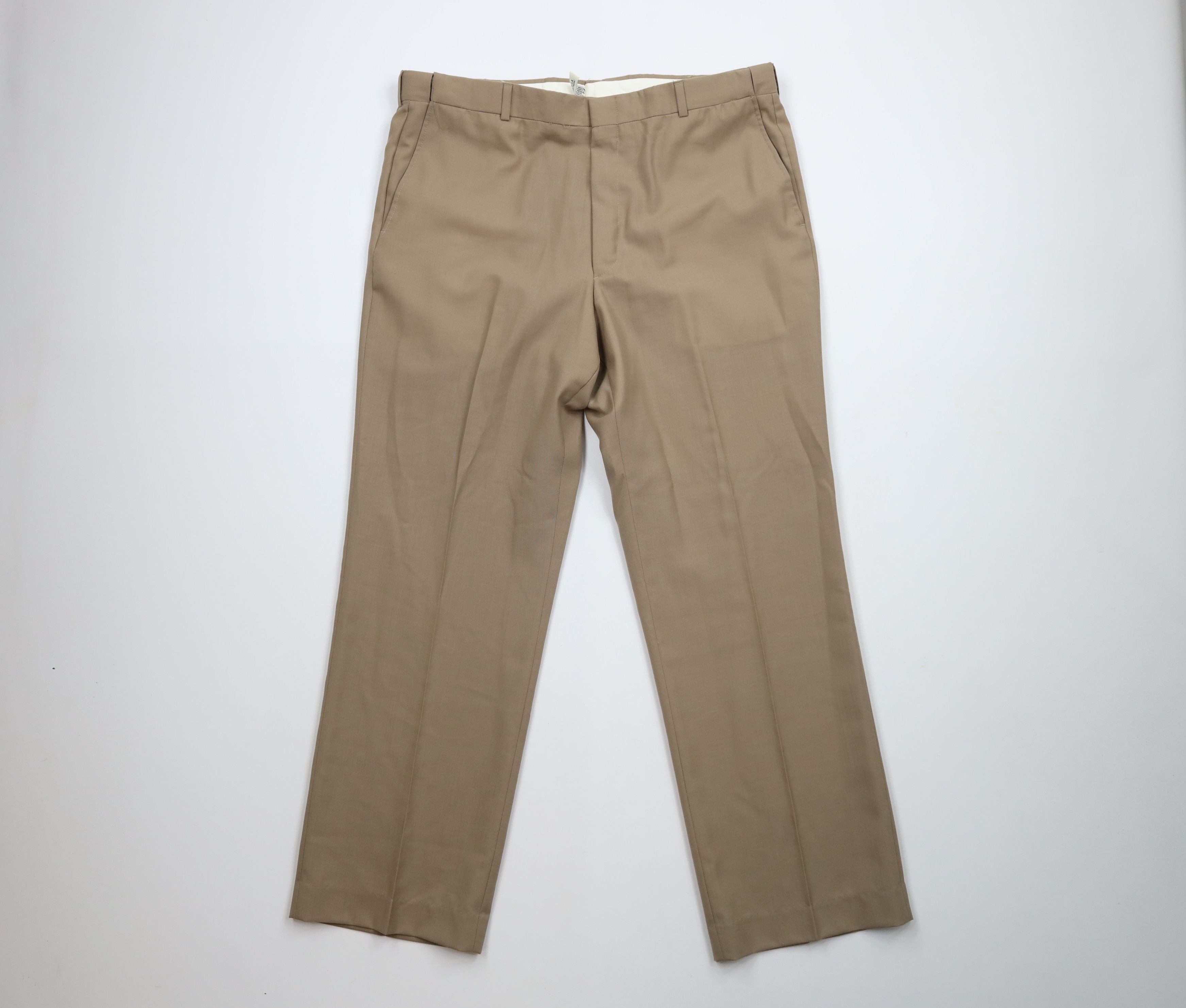 Vintage Vintage 90s Streetwear Wide Leg Chino Pants Beige USA Size US 38 / EU 54 - 1 Thumbnail