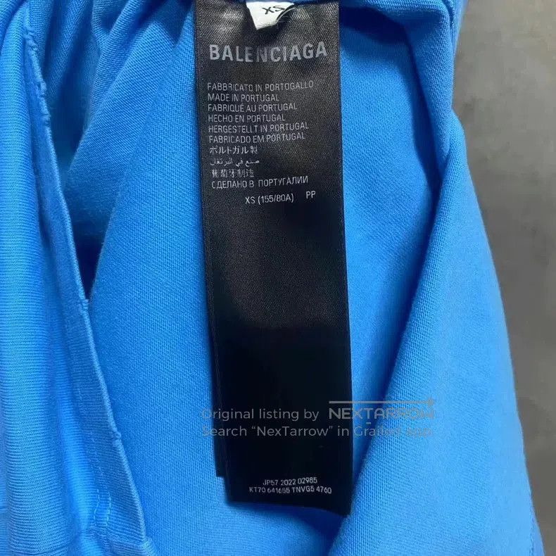 Balenciaga Balenciaga Blue Coke Print Logo T-shirt. Size US XS / EU 42 / 0 - 6 Thumbnail