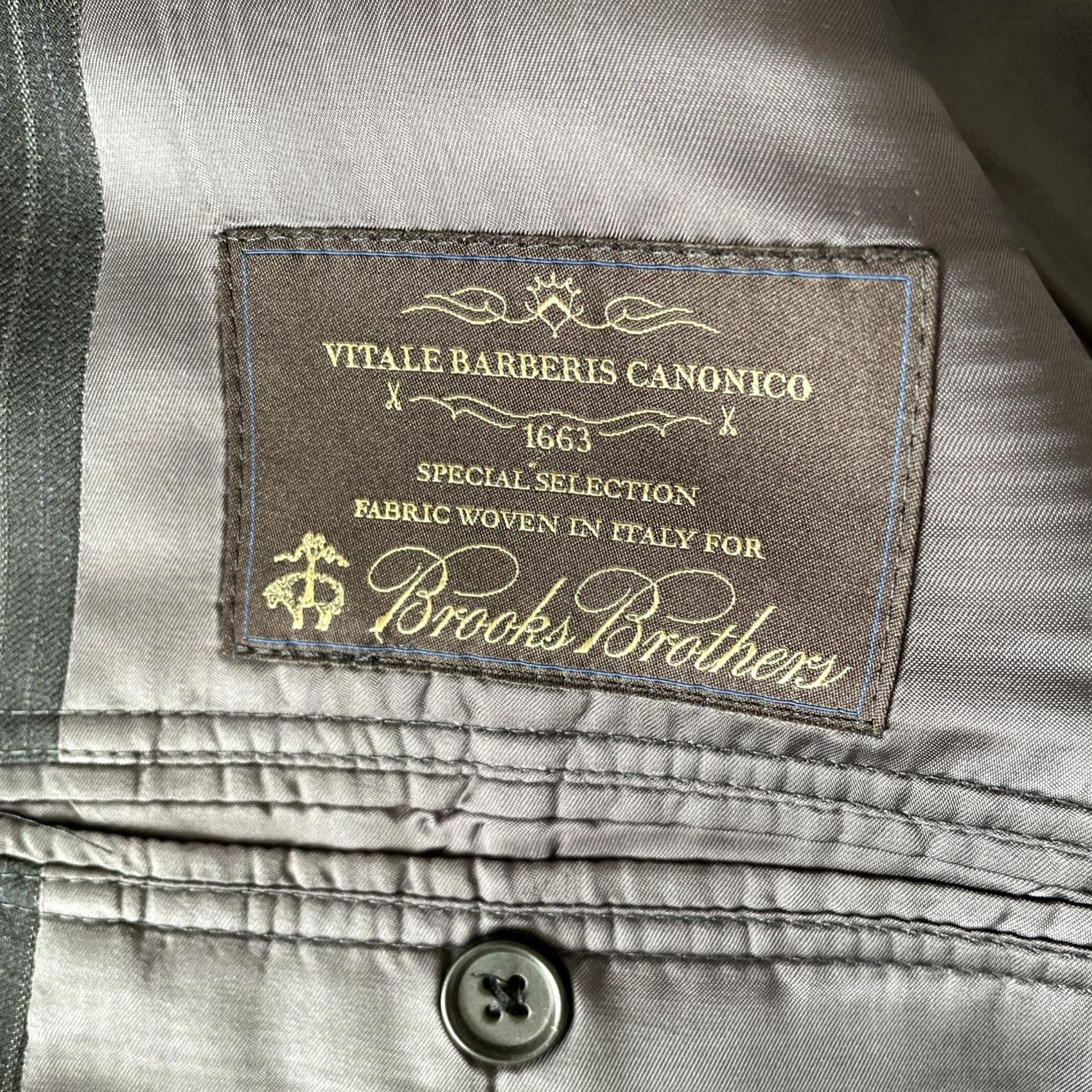 Brooks Brothers Brooks Brothers Sport Coat Gray 44L Wool Pinstripe Single-Breasted Two-Button Classic Dress Coat jacket Men Size US S / EU 44-46 / 1 - 4 Thumbnail