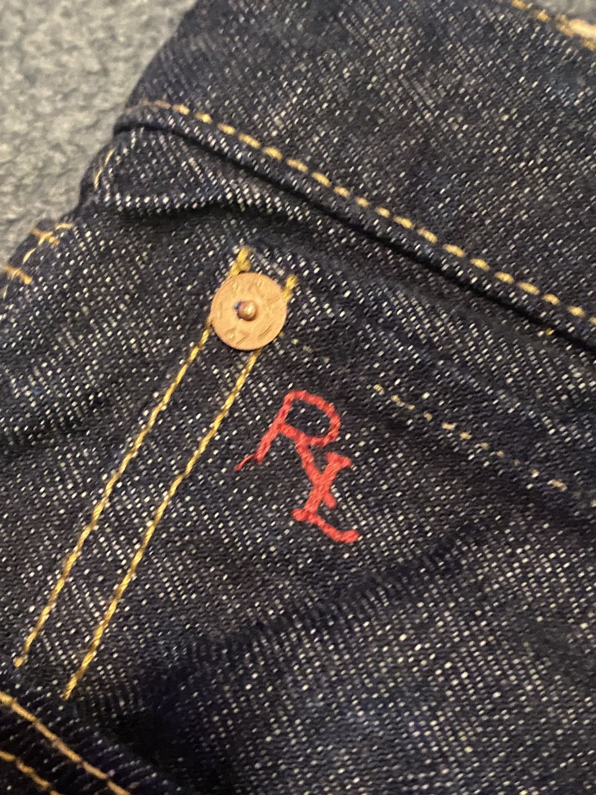 Designer × Polo Ralph Lauren × Vintage VINTAGE POLO RALPH LAUREN RAW SELVEDGE DENIM Size US 36 / EU 52 - 5 Thumbnail