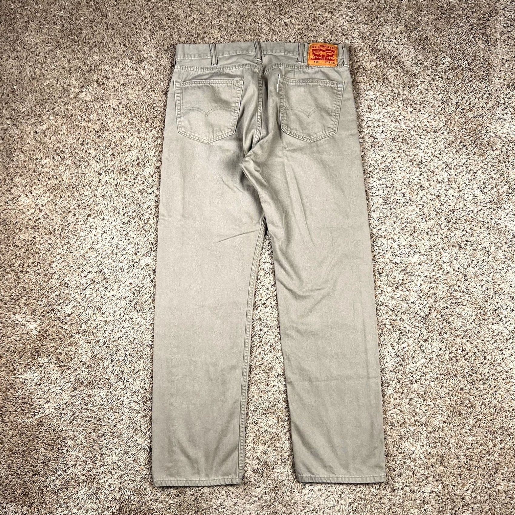 Levi's Levi's Jeans Regular 505 Mens 36x33 Straight Tan Pants White Tag Casual Wear Dynamic 500 Series Vintage: No Mens Size US 36 / EU 52 - 3 Thumbnail