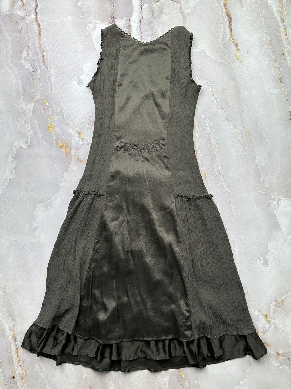 Vintage Silk Midi Dress