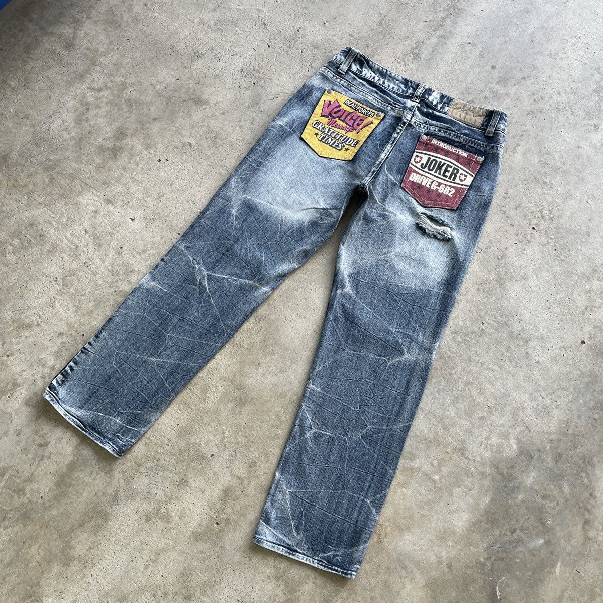 Japanese Brand Vintage Japan Ripped Jeans Faded Distressed Denim Pants RARE Size US 34 / EU 50 - 12 Thumbnail