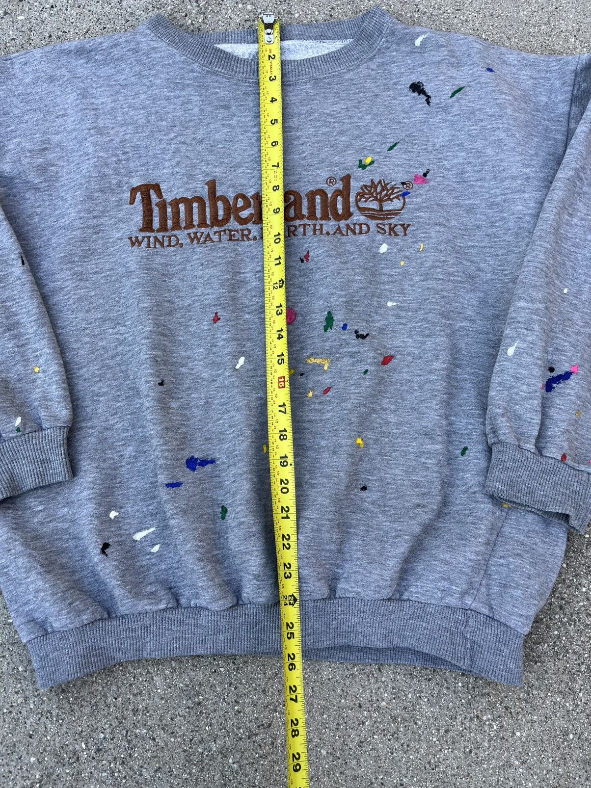 Japanese Brand × Timberland × Vintage Vintage Custom Timberland Crewneck Sweatshirt Distressed Size US L / EU 52-54 / 3 - 6 Thumbnail