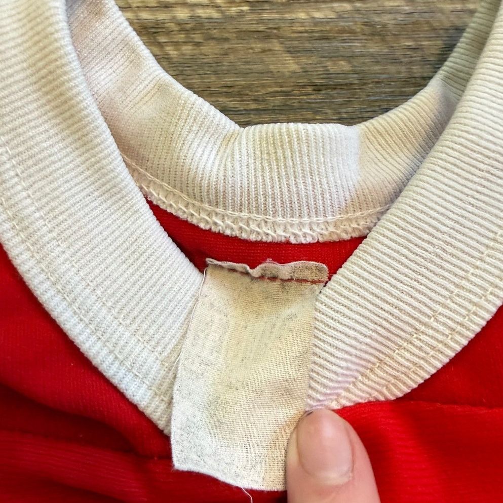 Vintage Vintage 80s Red #55 All Nylon High School Jersey Size US M / EU 48-50 / 2 - 3 Thumbnail