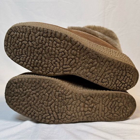 Other Vintage 70s Snow Land Brown Suede Faux Fur Wedge Ankle Boots Size US 8 / IT 38 - 6 Thumbnail