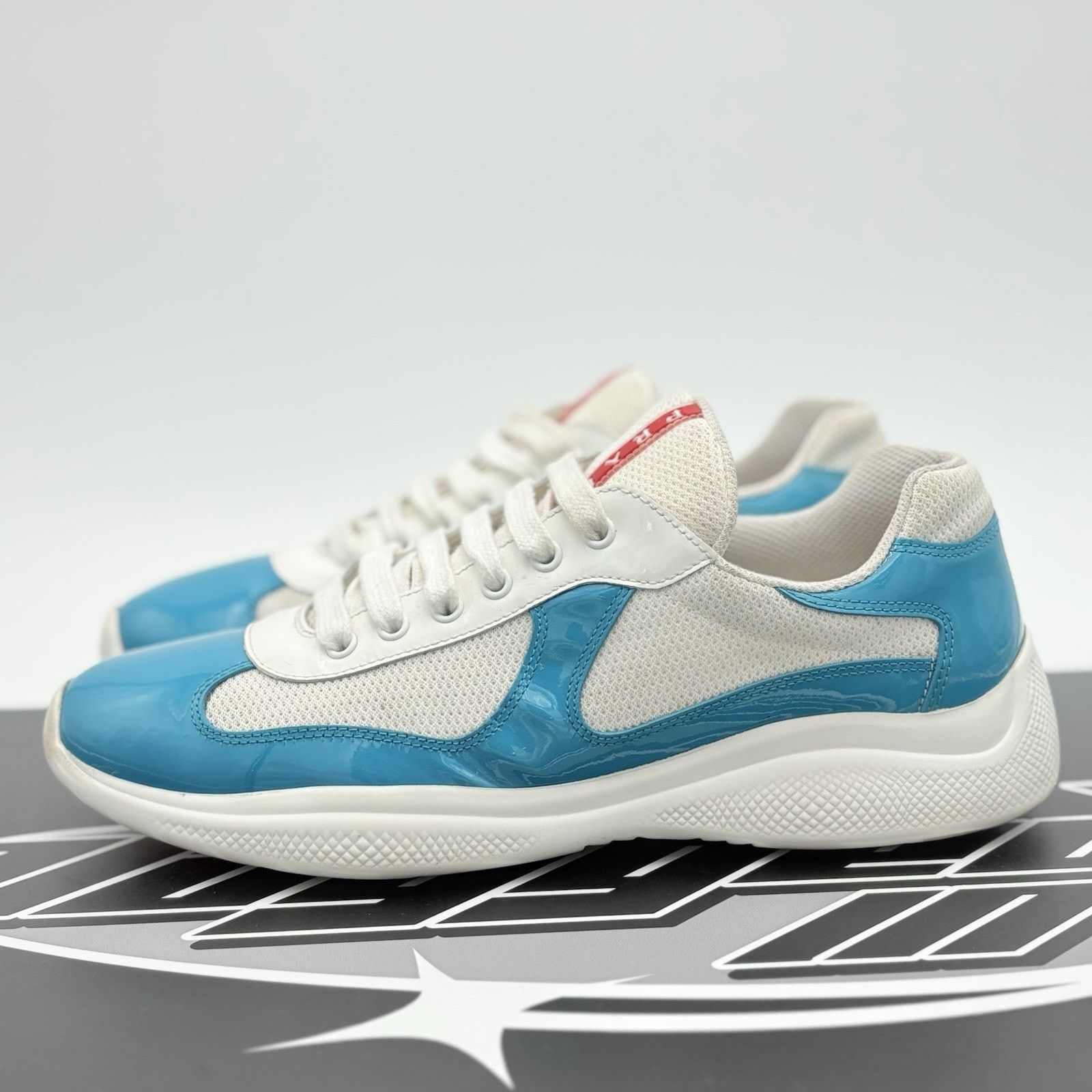 Prada Americas Cup ' Light Blue White ' GOOD COND!