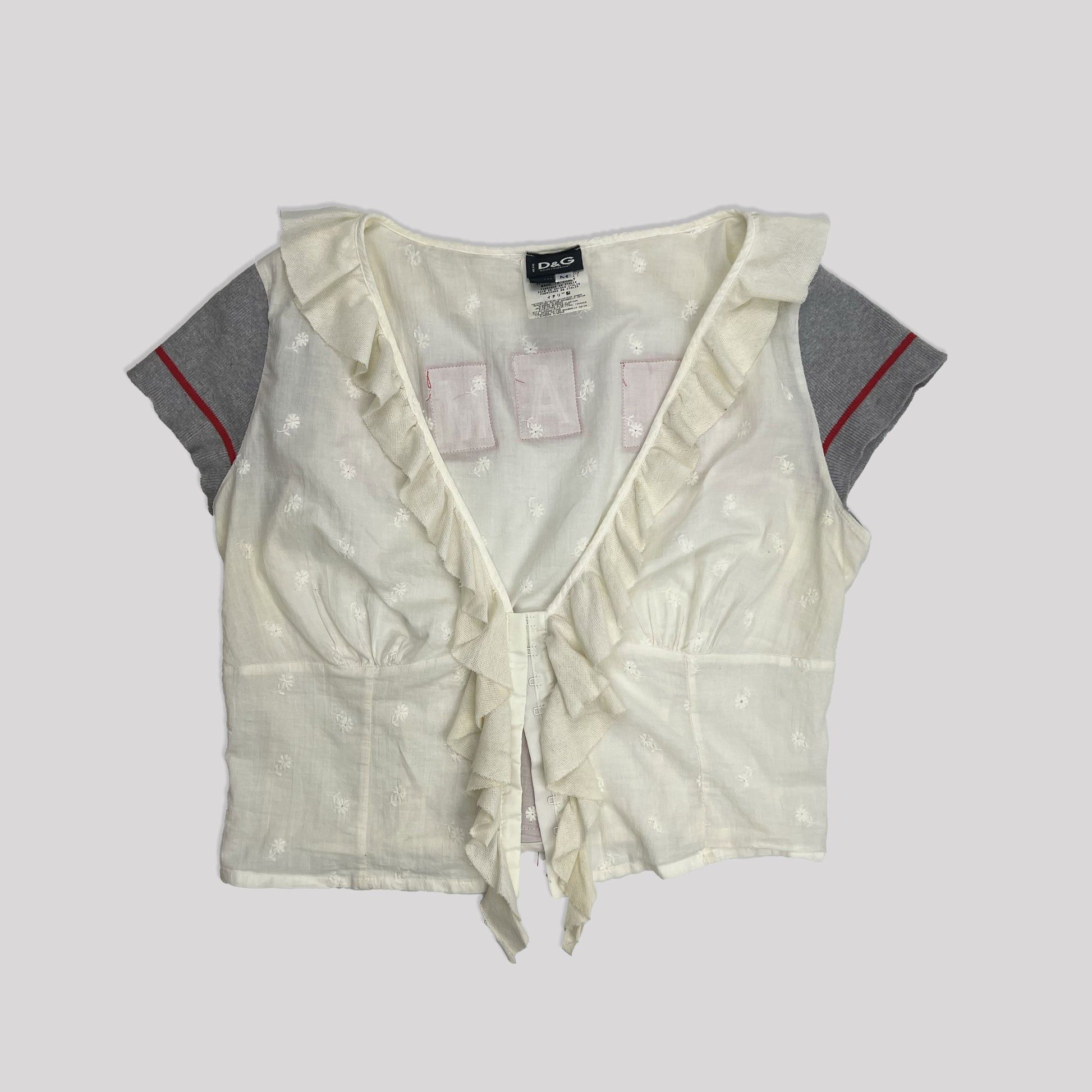 Dolce & Gabbana Early 00's Dolce Gabbana Bustier 'Ti Amo' Shirt Size M / US 6-8 / IT 42-44 - 1 Thumbnail
