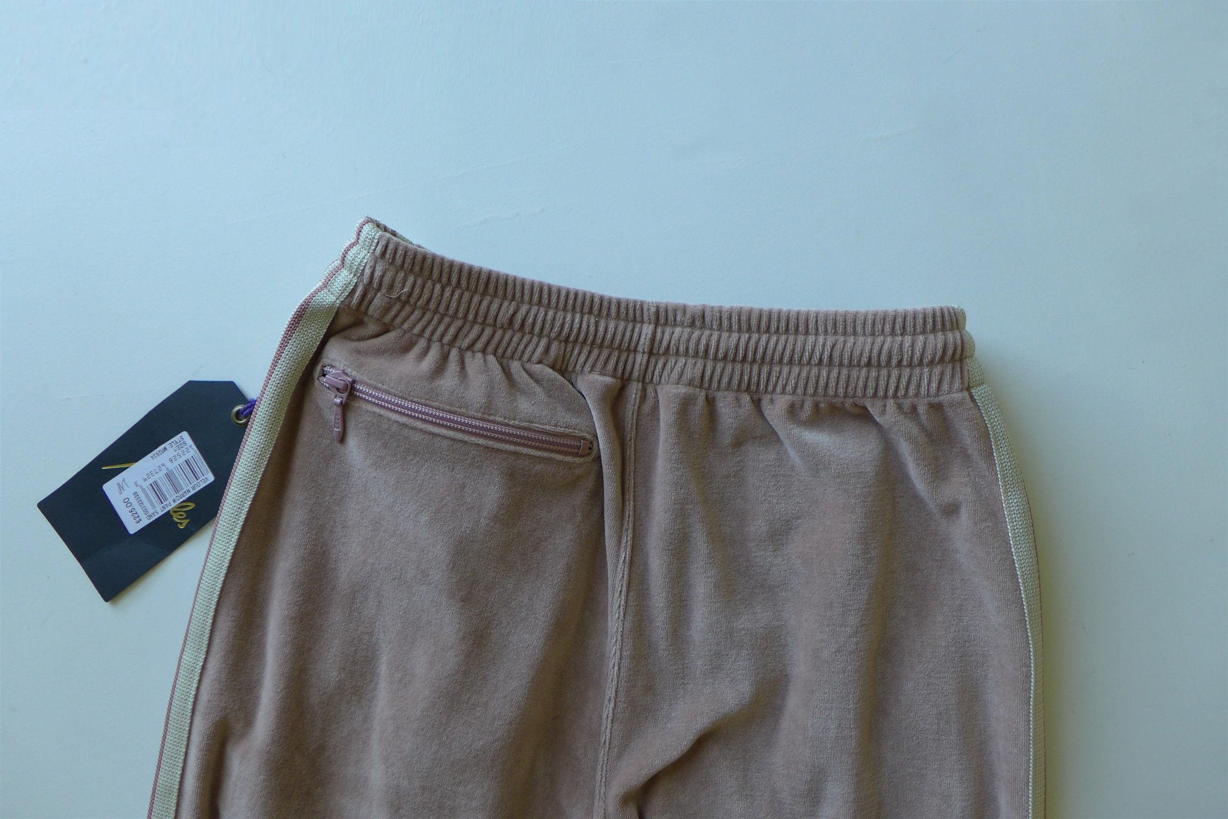 Needles Needles Narrow Track Pant - Old Rose Velour Size US 30 / EU 46 - 8 Thumbnail