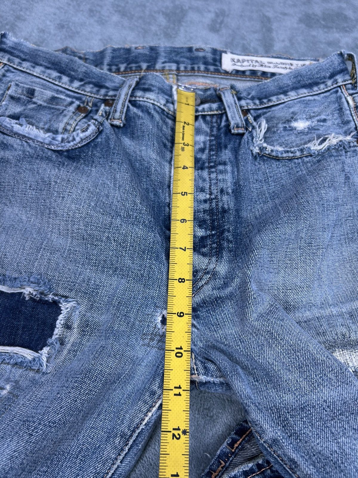 Kapital Kapital Boro Distressed Patchwork Denim Jeans Size US 30 / EU 46 - 19 Thumbnail