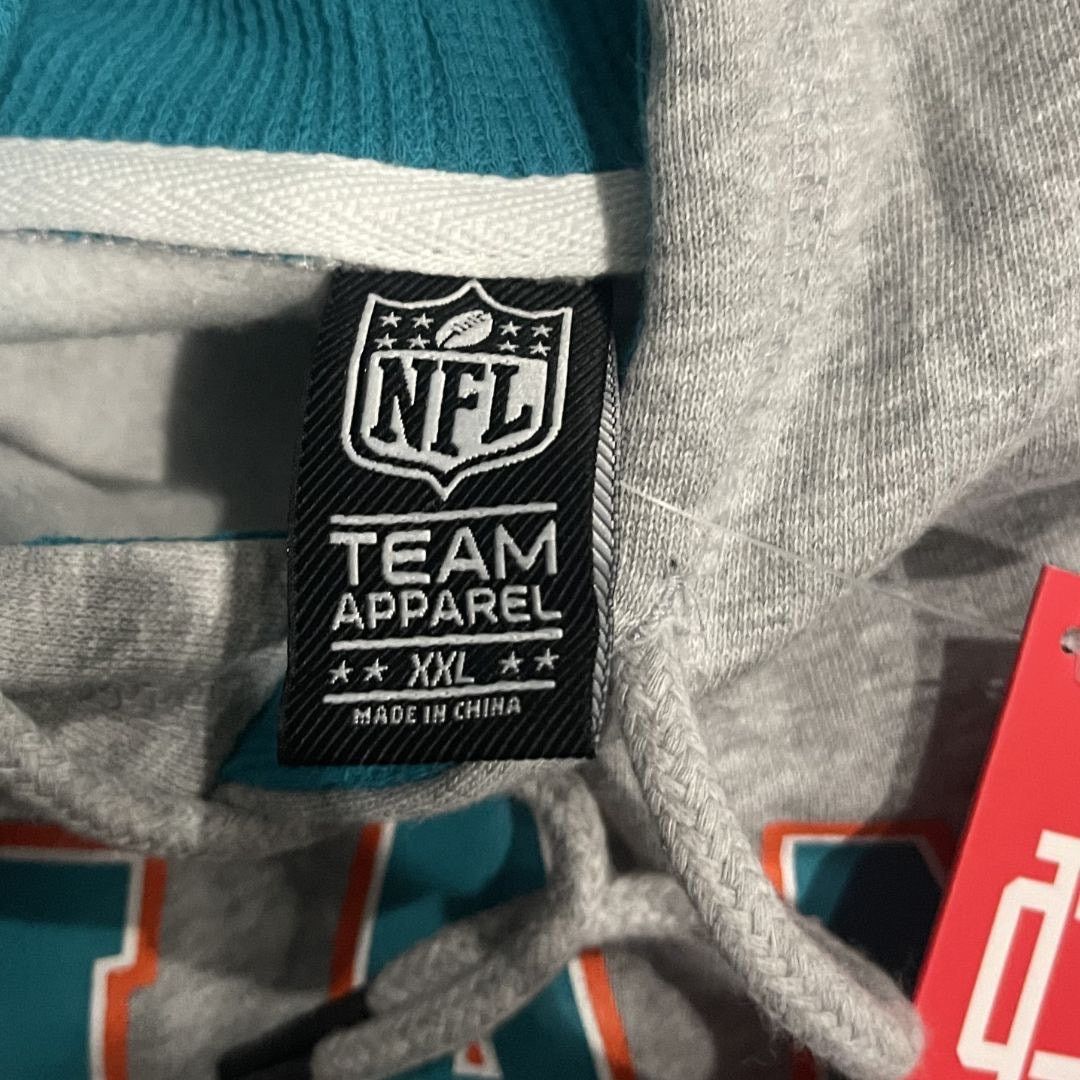 NFL Team Apparel Miami Dolphin Pullover Hoodie XXL Football NWT Size US XXL / EU 58 / 5 - 4 Thumbnail