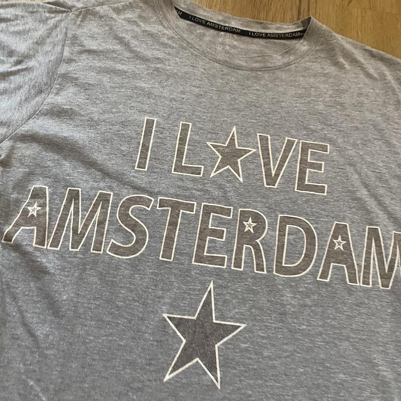 Other Grey and white I Love Amsterdam t-shirt #streetwear Size US L / EU 52-54 / 3 - 2 Thumbnail