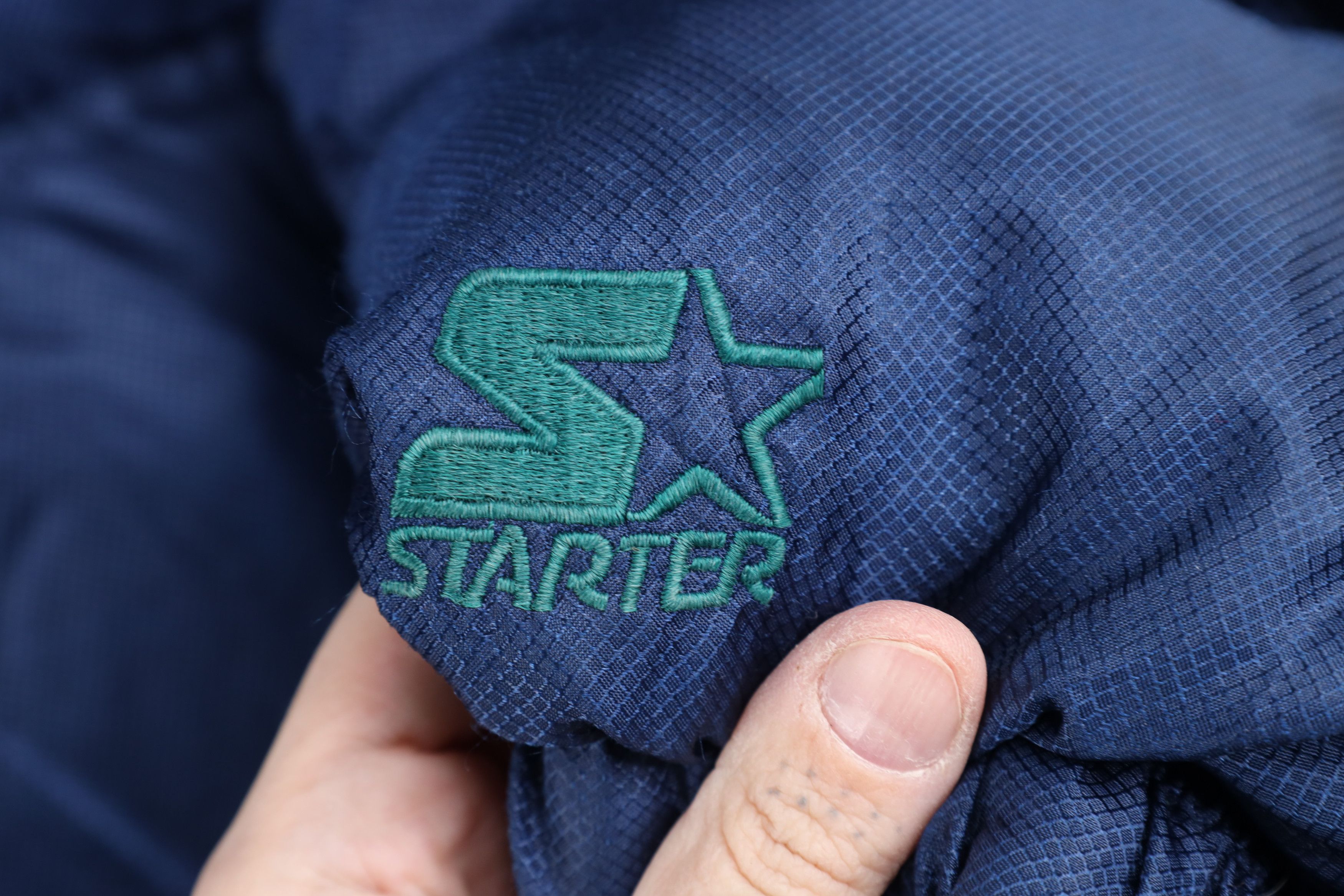 Starter Vintage 90s Starter Reversible Duck Down Puffer Jacket Size US L / EU 52-54 / 3 - 4 Thumbnail