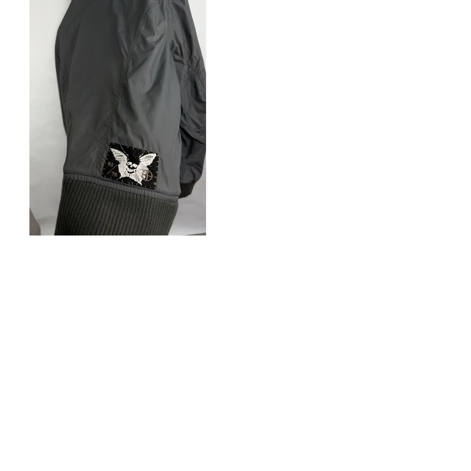 Diesel Diesel Japan Style Bomber Jacket Mens XL Gray Nylon Size US XL / EU 56 / 4 - 9 Thumbnail