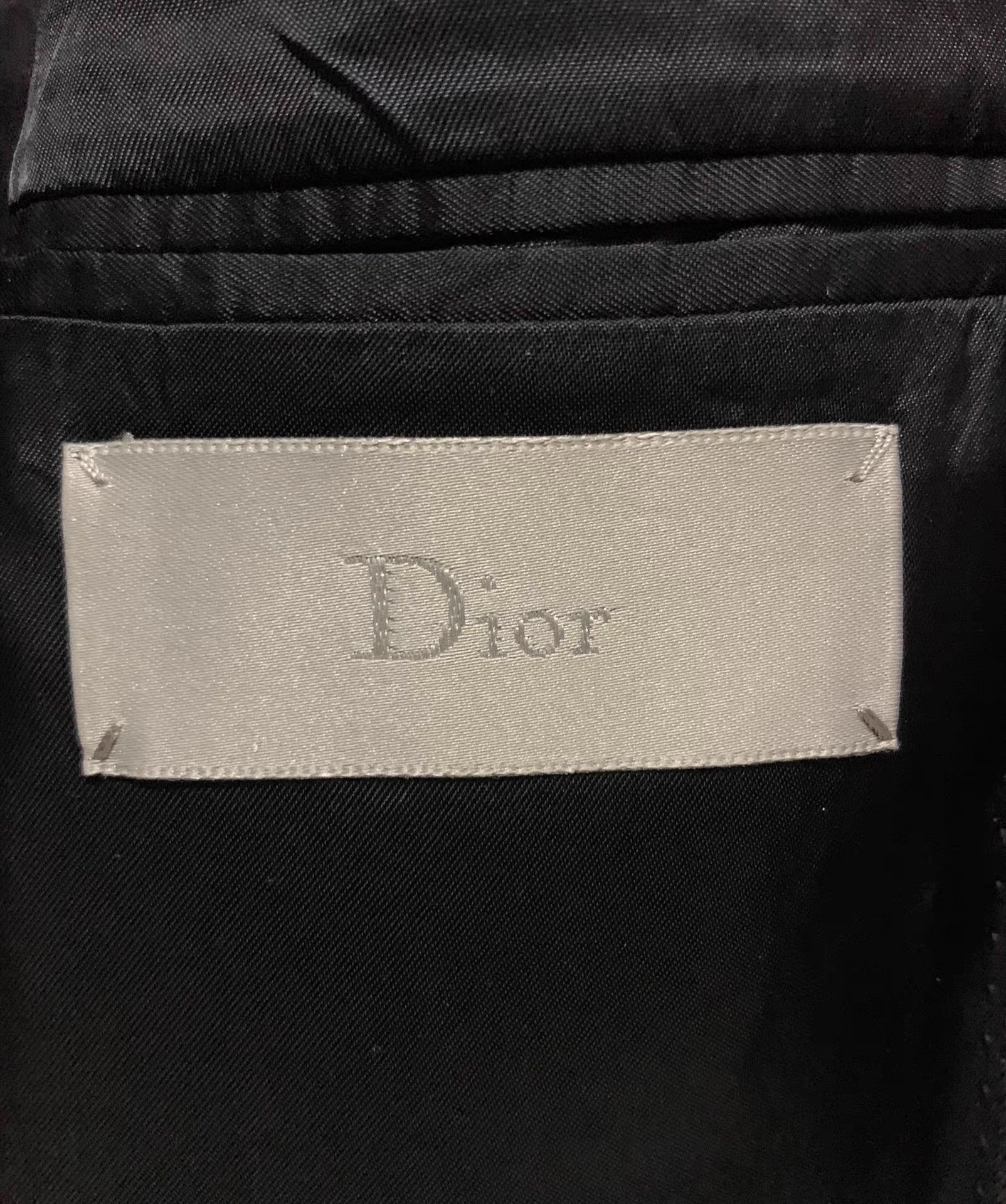 Dior Dior Homme 14FW Runway Three White Lines Suit Q12 Size 46R - 6 Thumbnail