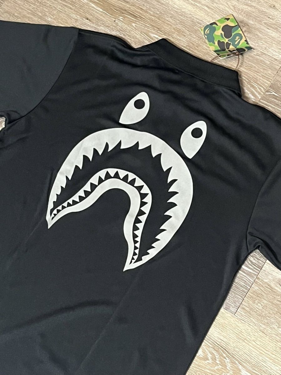 Bape Bape Shark WGM Polo in Black Size US L / EU 52-54 / 3 - 4 Thumbnail