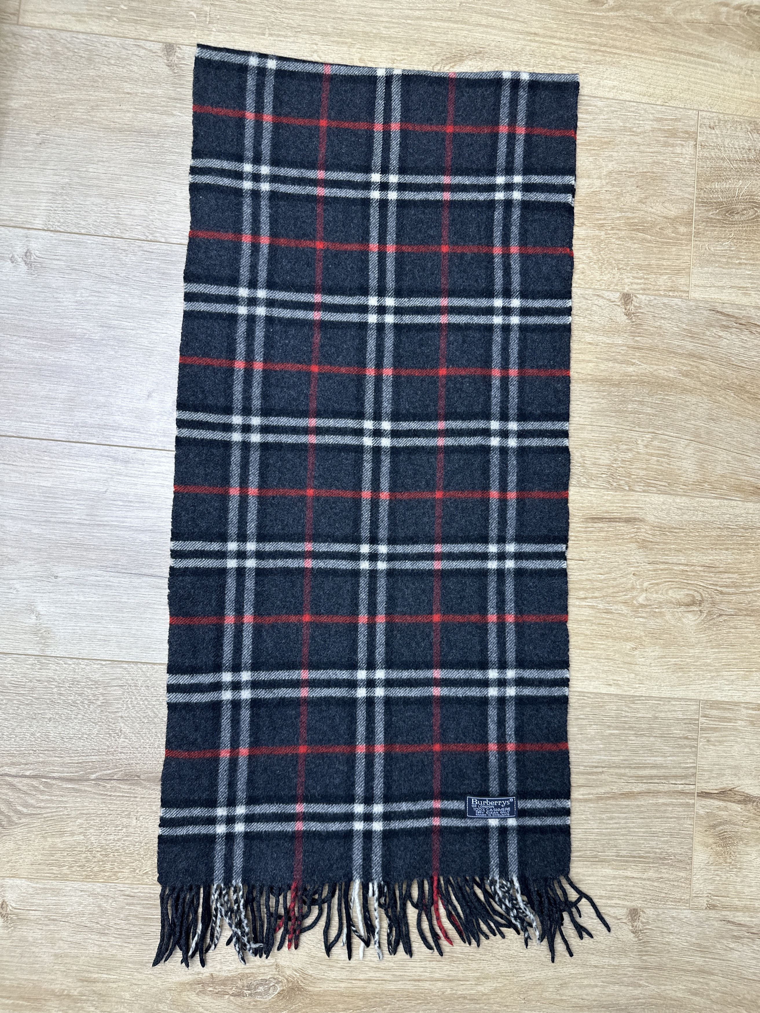 Burberry Archive Burberry Vintage 100% Cashmere Check Scarf 160 x 36 Size ONE SIZE - 6 Thumbnail