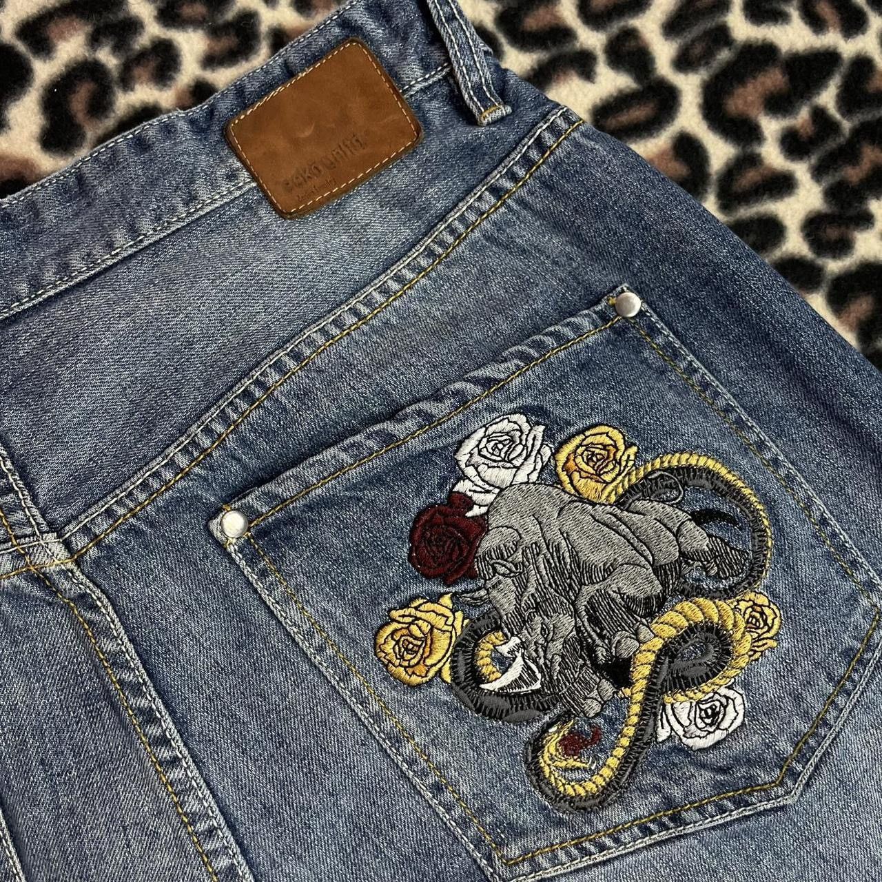 Ecko Unltd. Ecko Unltd. rhinoceros embroidered baggy denim jeans Size US 34 / EU 50 - 7 Thumbnail