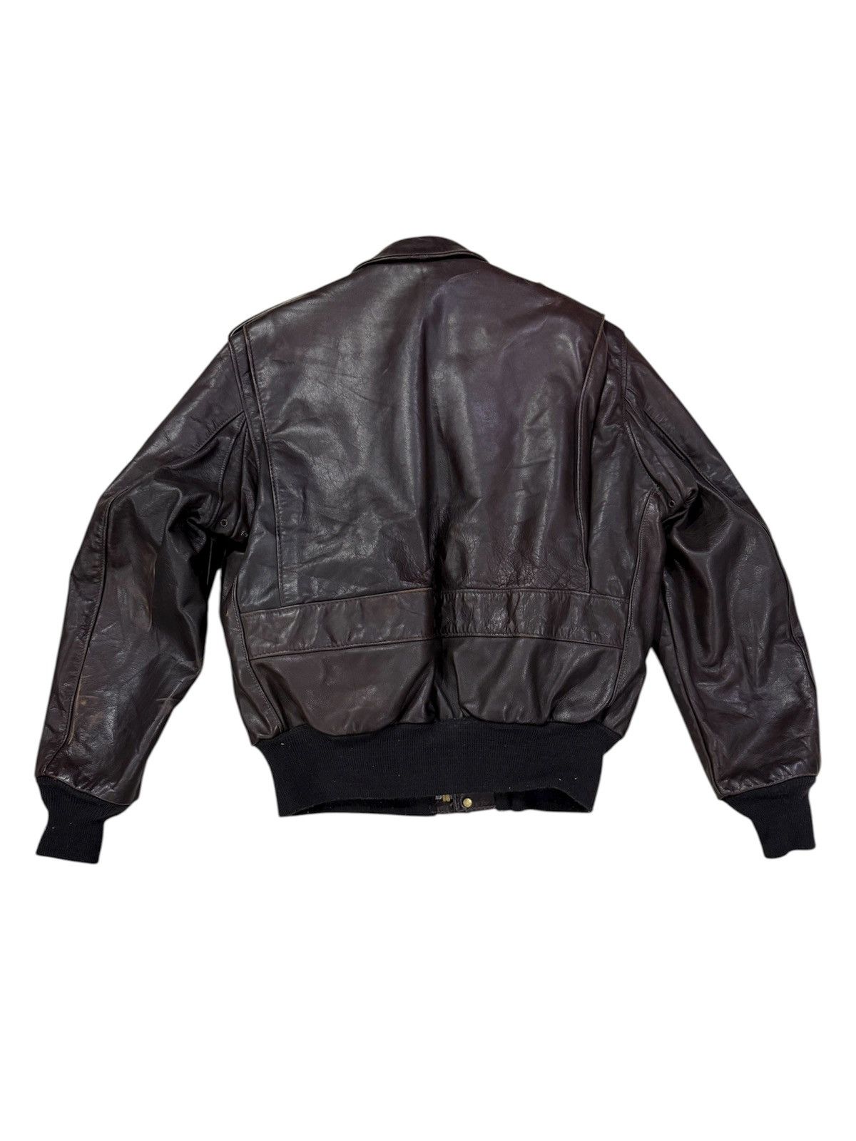 Schott Schott Leather Jacket G1 Flight Bomber Sherpa Brown Size US L / EU 52-54 / 3 - 2 Thumbnail