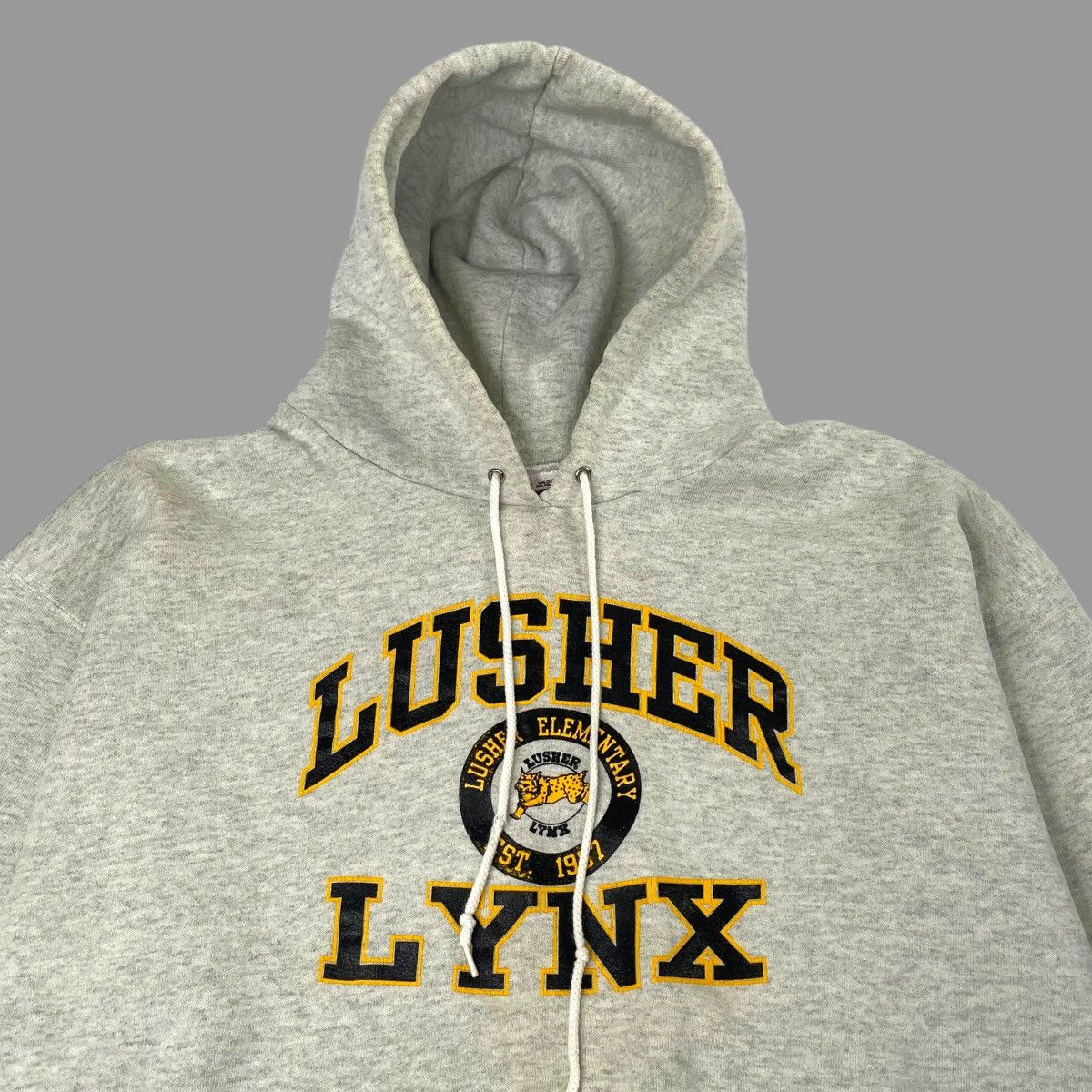 Vintage Vintage 90s school hoodie Size US L / EU 52-54 / 3 - 3 Thumbnail