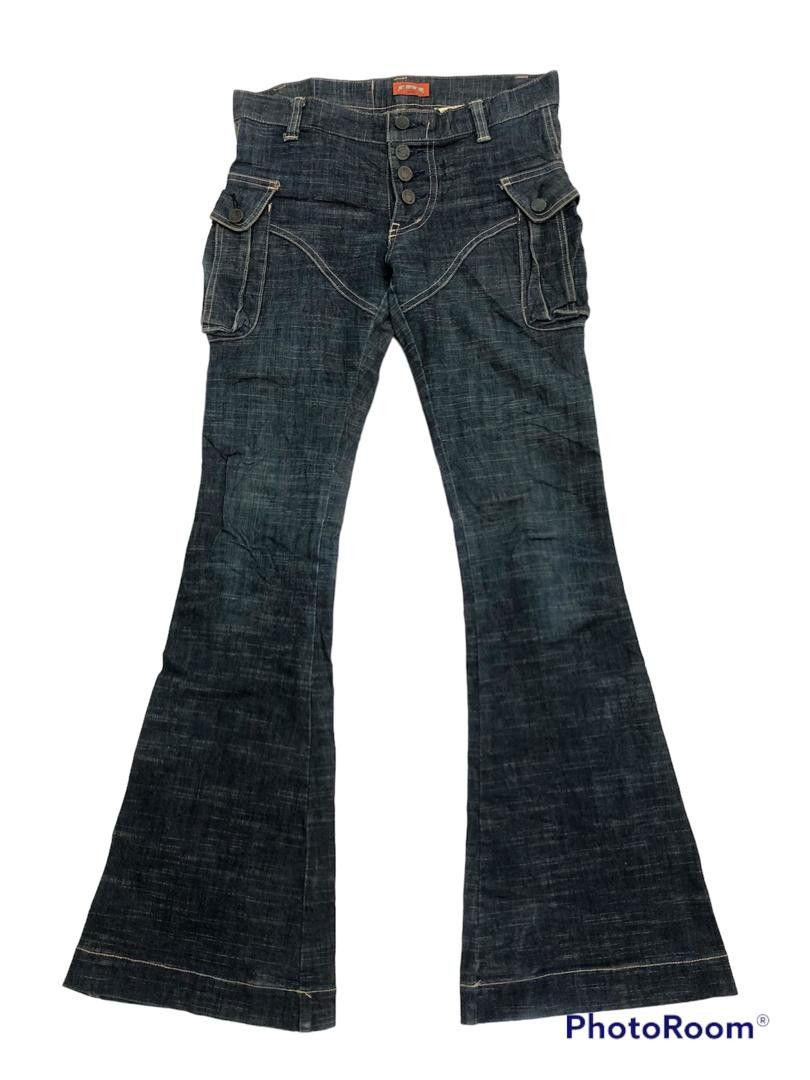 Japanese Brand D.I.A jeans Flare cut for ladies rare pattern Size 31" - 1 Thumbnail