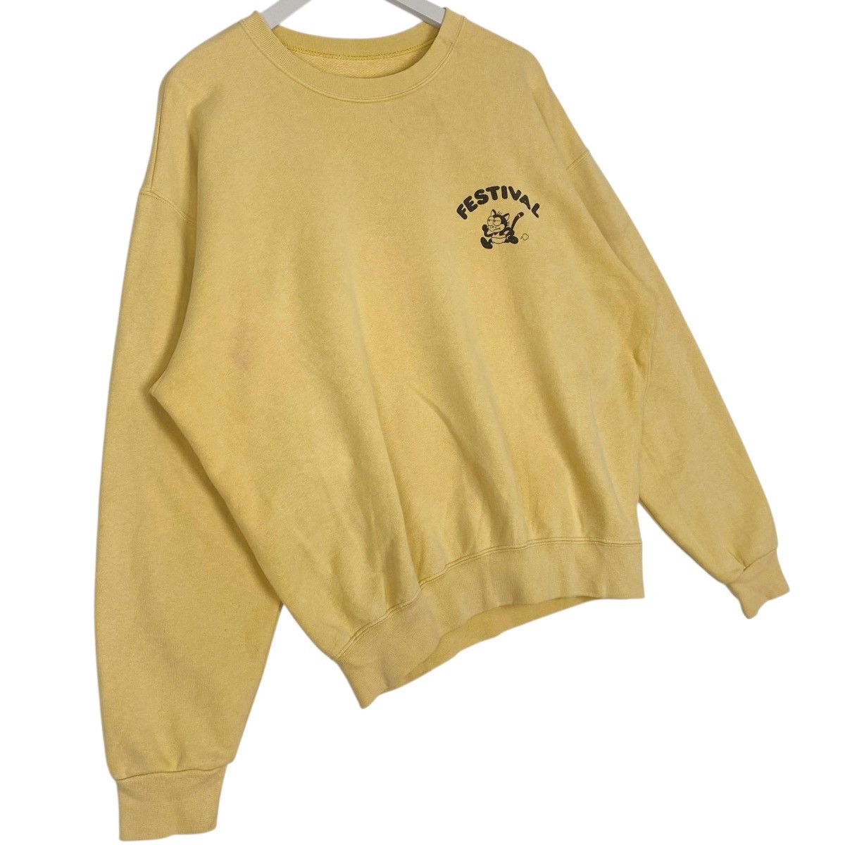 Other Vintage 80s Felix The Cat Crewneck Sweatshirt Yellow Size M Size US M / EU 48-50 / 2 - 3 Thumbnail
