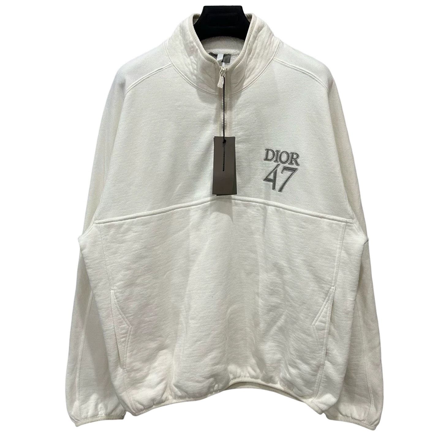 Dior Dior 47 Embroidery Half-Zip Sweatshirt XXL Size US XXL / EU 58 / 5 - 1 Thumbnail