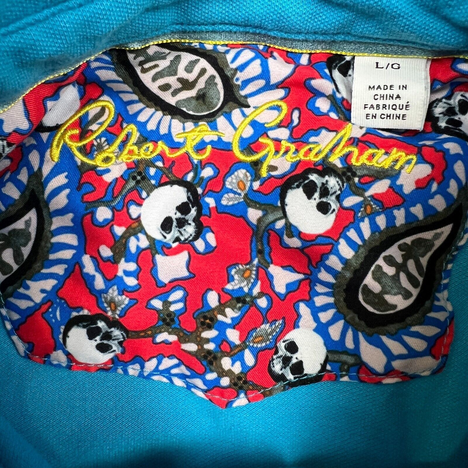Robert Graham × Vintage Robert Graham Shirt Large Casual Preppy Short Sleeve Polo Size US L / EU 52-54 / 3 - 6 Thumbnail