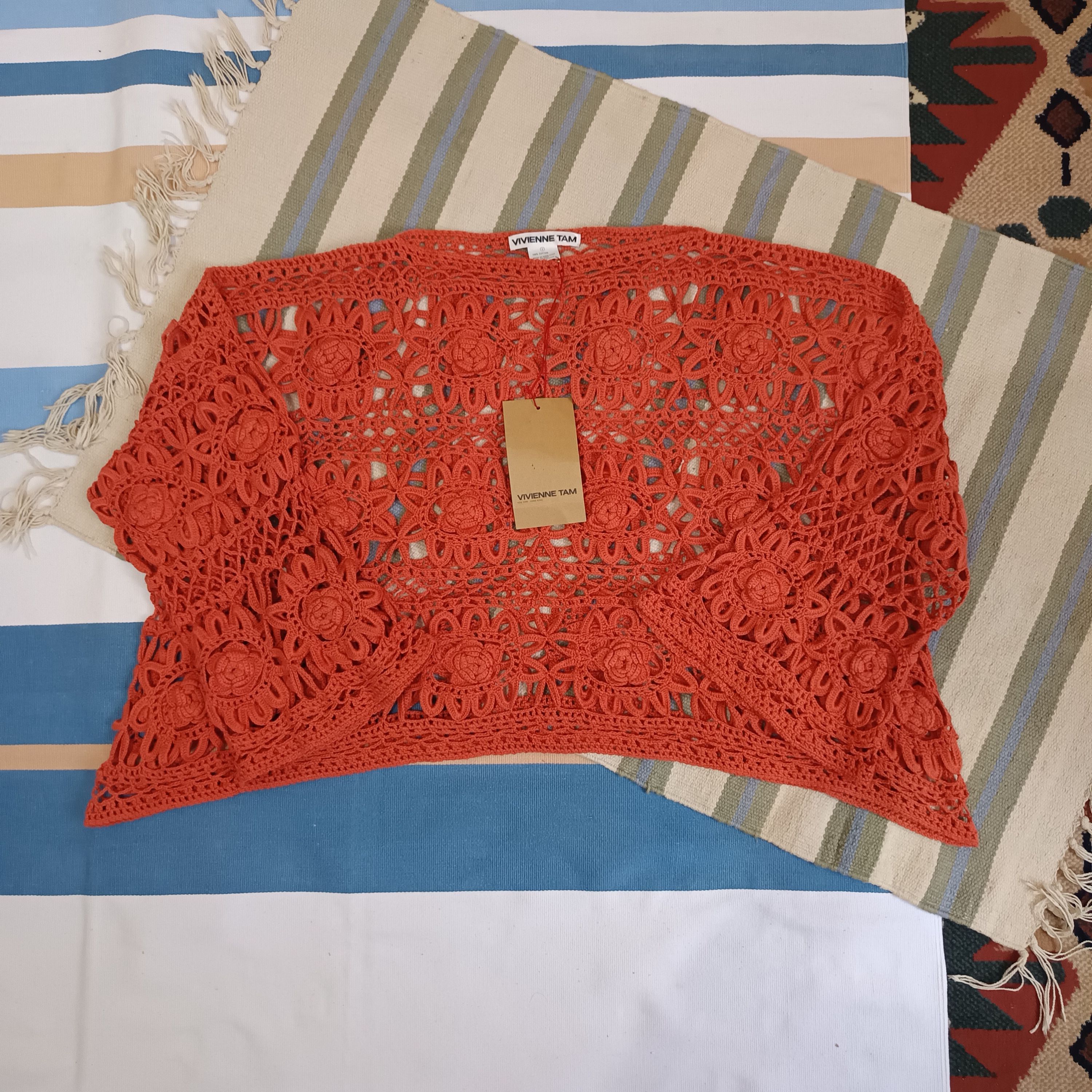 Vivienne Tam VIVIENNE TAM CROCHET KNITT TOP Size S / US 4 / IT 40 - 1 Thumbnail