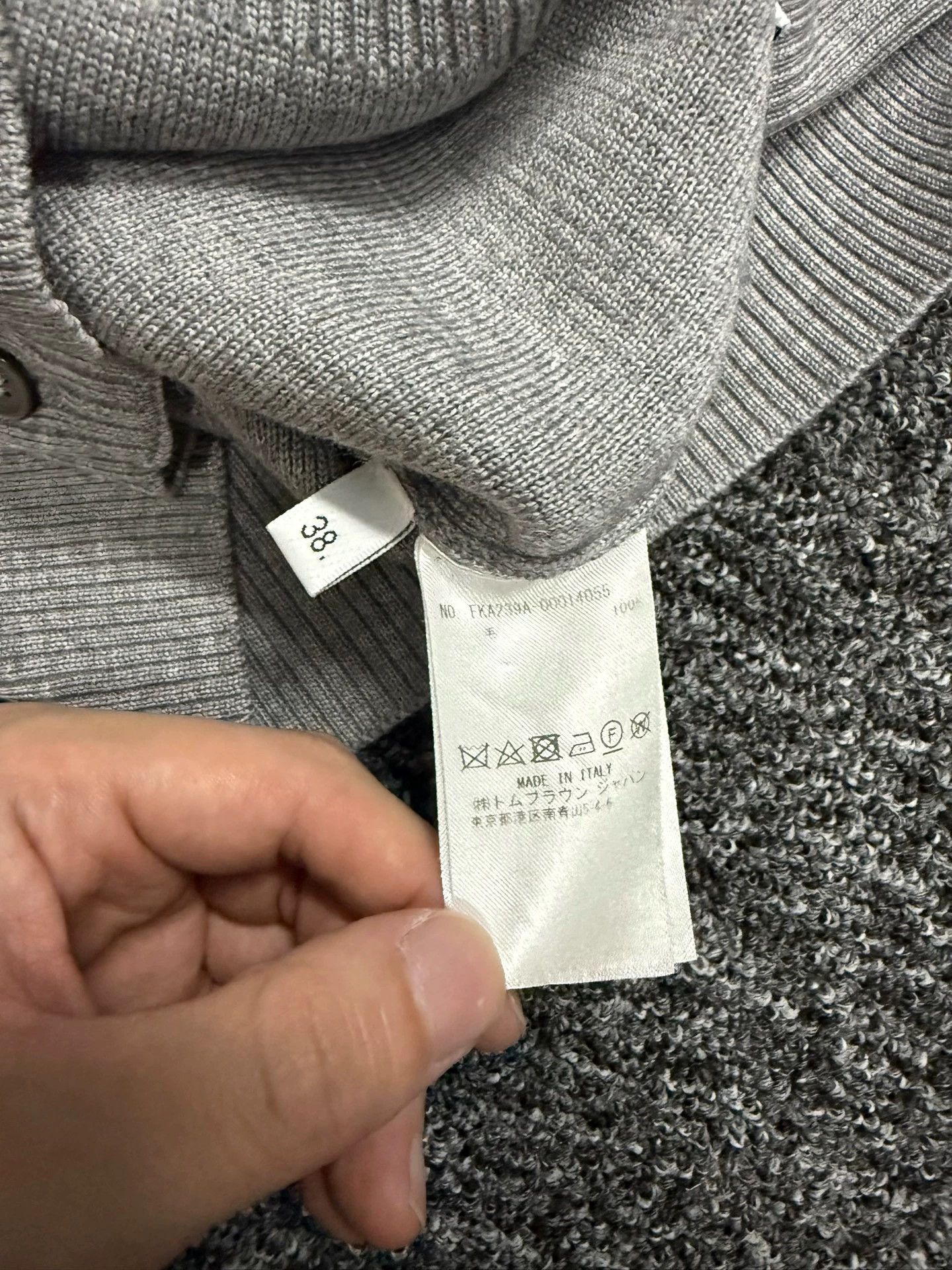 Thom Browne Thom Browne Light Gray 4-Bar Wool Sweater Women's SZ38 Size XS / US 0-2 / IT 36-38 - 5 Thumbnail
