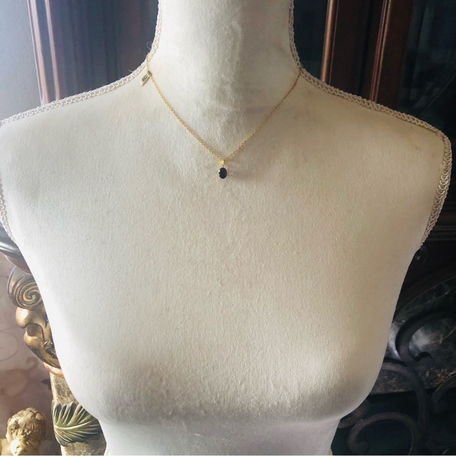 Vintage Vintage genuine garnet gold plated rolo chain necklace NWT Size ONE SIZE - 8 Thumbnail