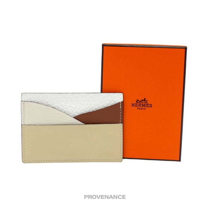 Hermes 🔴 Hermes Petit h Card Holder Wallet Patchwork Leather Grailed