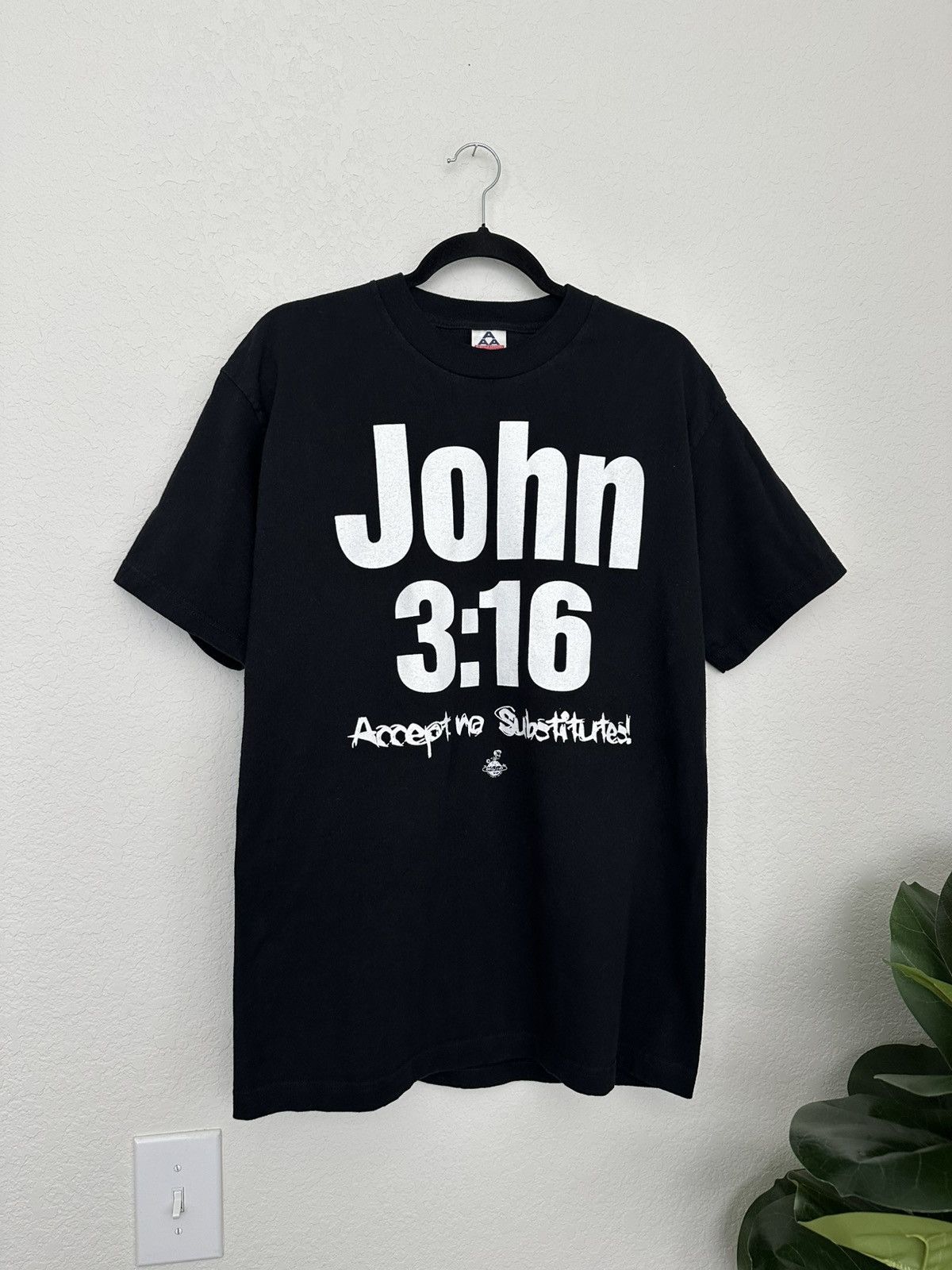 Vintage × WWF 1998 Kerusso John 3:16 Stone Cold Steve Austin Parody Tshirt Size US L / EU 52-54 / 3 - 2 Thumbnail