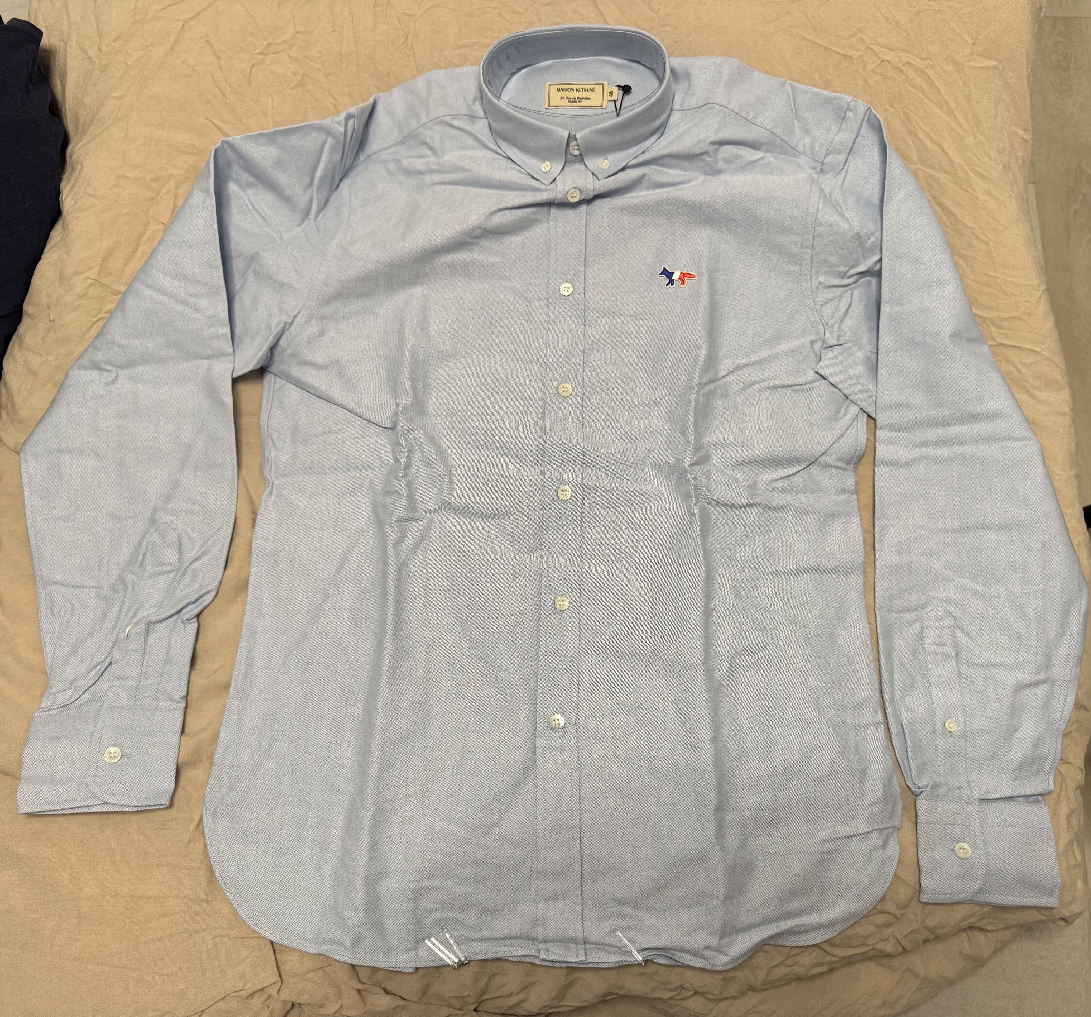Maison Kitsune Maison Kitsune Tricolor Fox Patch Oxford Shirt Size US M / EU 48-50 / 2 - 4 Thumbnail