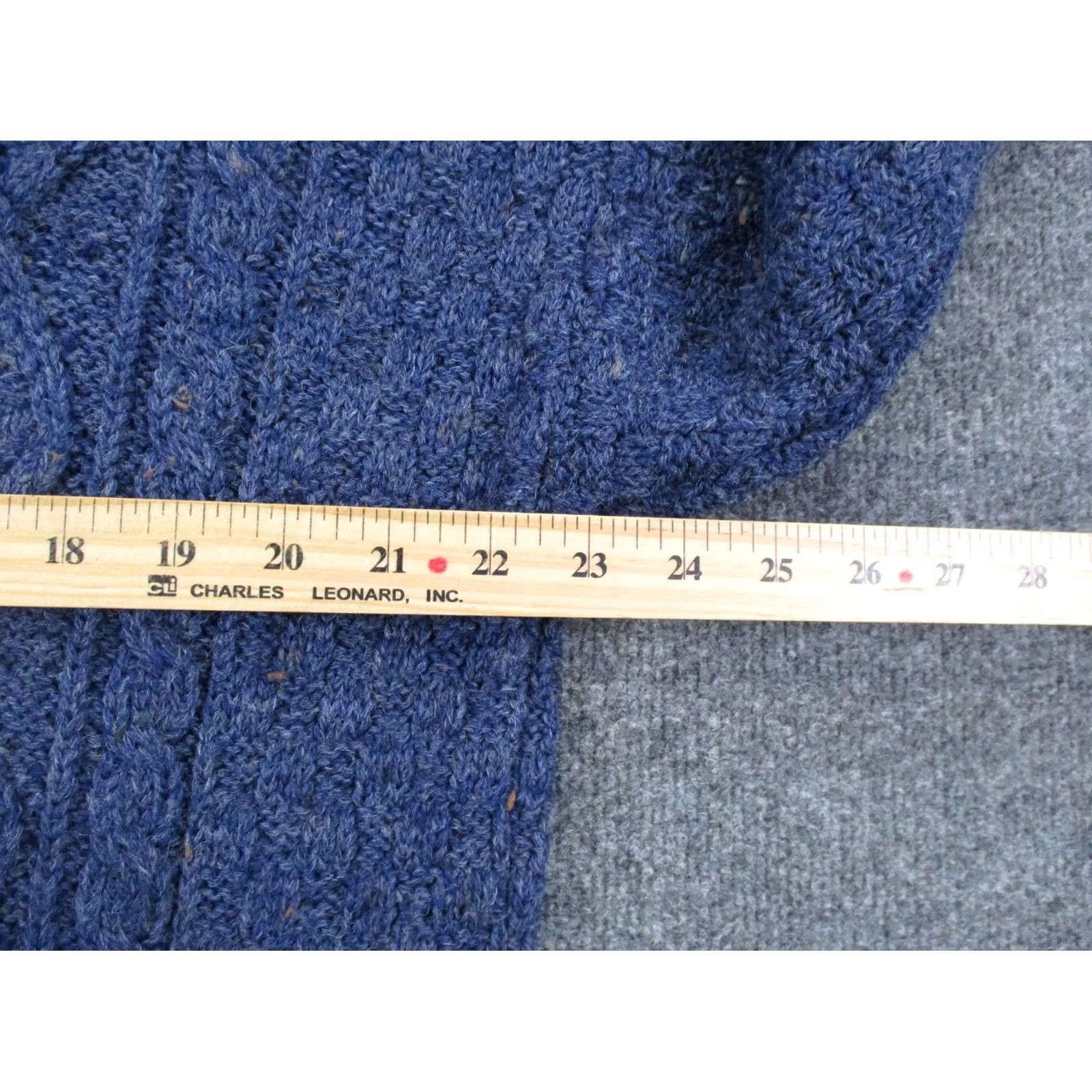 Vintage Donegel Collection Sweater Mens XL Wool Pullover Cable-Knit Crew Neck Vintage Blue Regular Mens Pullover Wool Knit Winter Outdoor 90s Size US XL / EU 56 / 4 - 5 Thumbnail