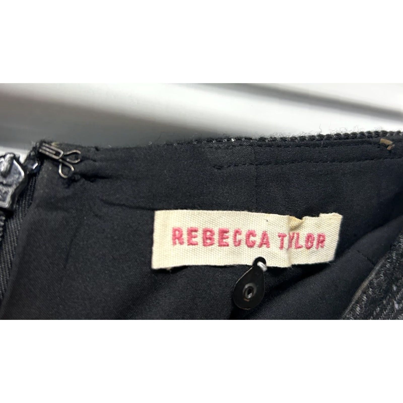 Rebecca Taylor Rebecca Taylor Women’s Charcoal Wool Tweed Pleated Short Skirt Size 0 Waist 27” Size 25" / US 0 / IT 36 - 6 Thumbnail