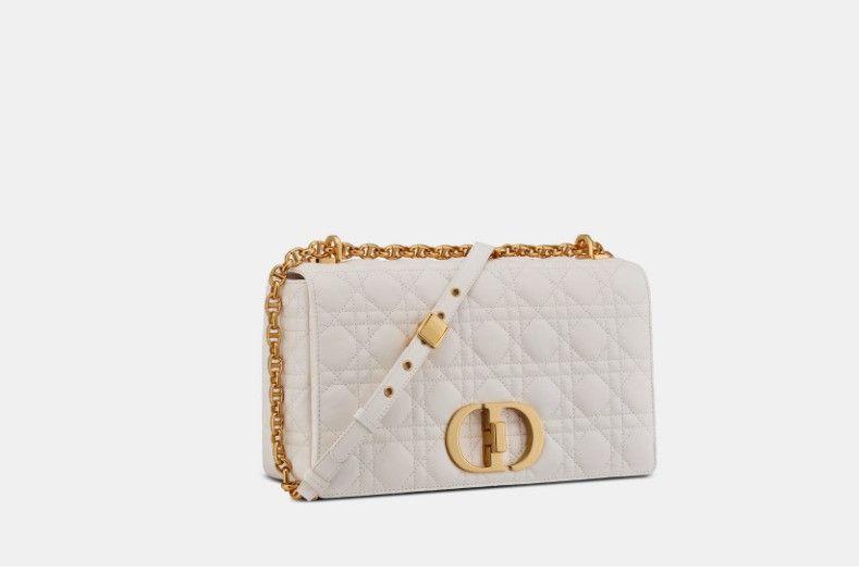 Dior o1w1db10325 Size: OS / M9243U Large Caro Bag in White Size ONE SIZE - 1 Thumbnail