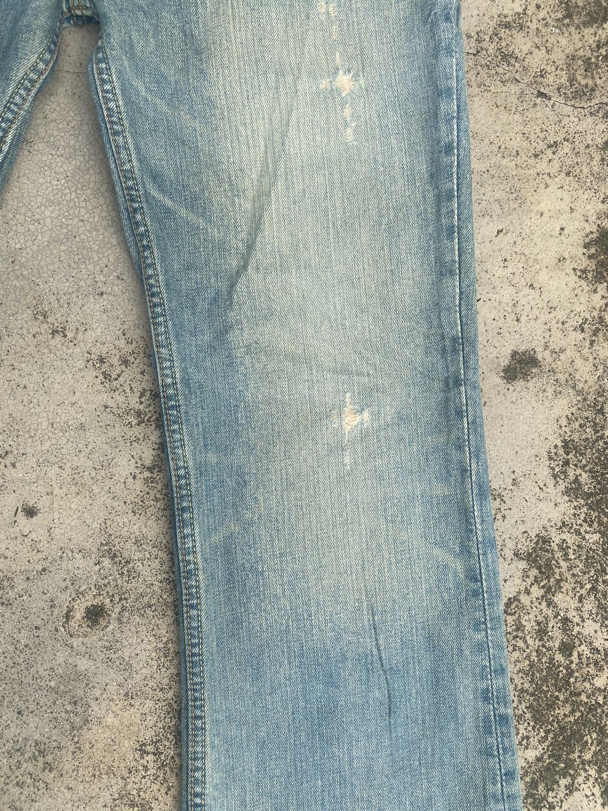 Japanese Brand Flare Jeans Denim Craft Faded Distressed Bootcut Size US 32 / EU 48 - 6 Thumbnail