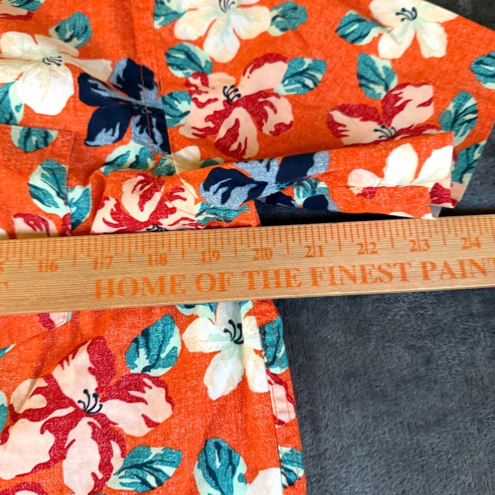 Old Navy Old Navy Floral Button-Up Short Sleeve Shirt Orange Classic Fit Mens Medium Size US M / EU 48-50 / 2 - 5 Thumbnail