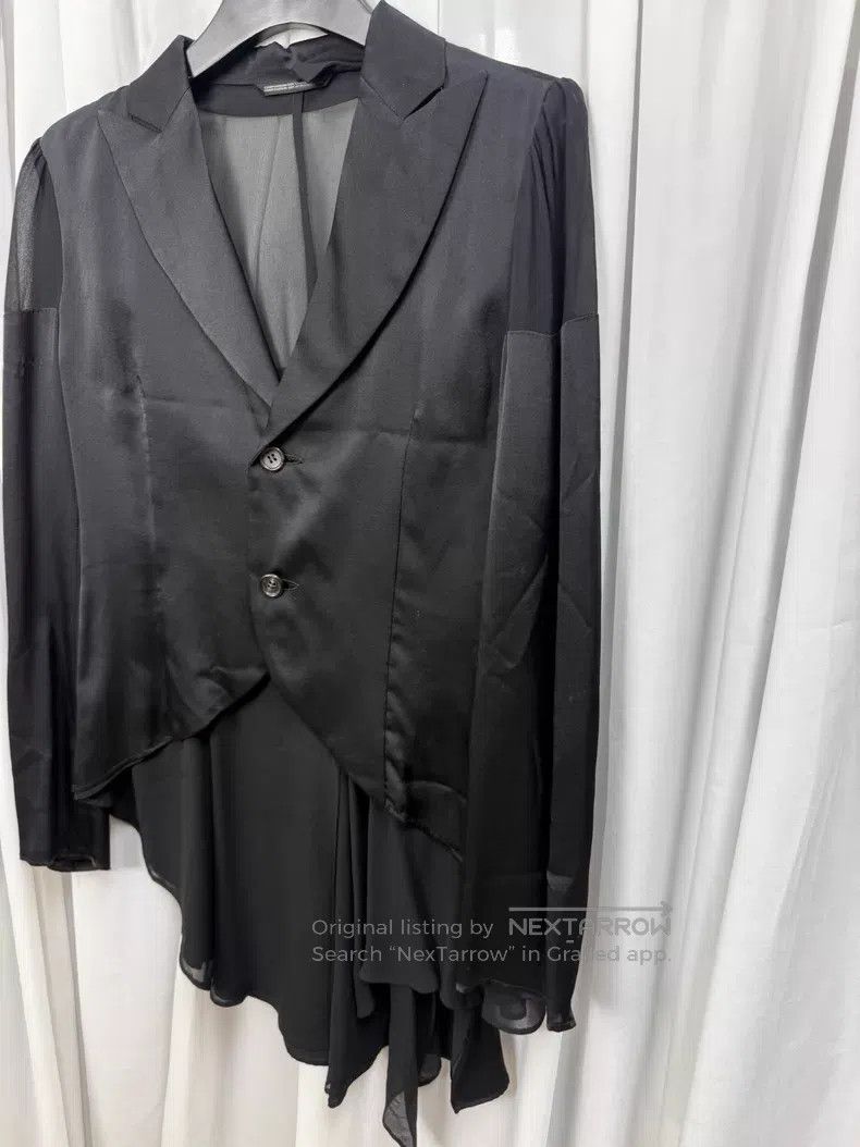 Other Yohji Yamamoto silk sheer panelled lightweight drape blaze Size M / US 6-8 / IT 42-44 - 2 Thumbnail