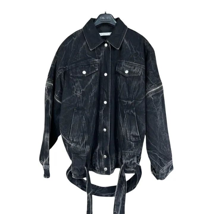 Givenchy Givenchy Denim Jacket with Tie Detail Size US S / EU 44-46 / 1 - 1 Thumbnail