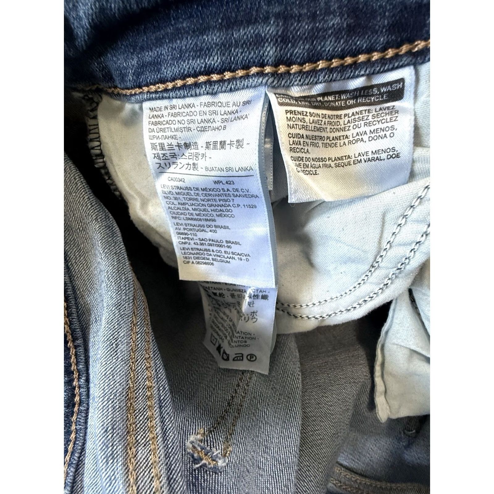 Levi's Levi's Jeans Bootcut 32 Blue High Rise Womens Regular Inseam 32 Hippie Rodeo Cowboy Concert 725 Size 24" / US 00 / IT 34 - 6 Thumbnail