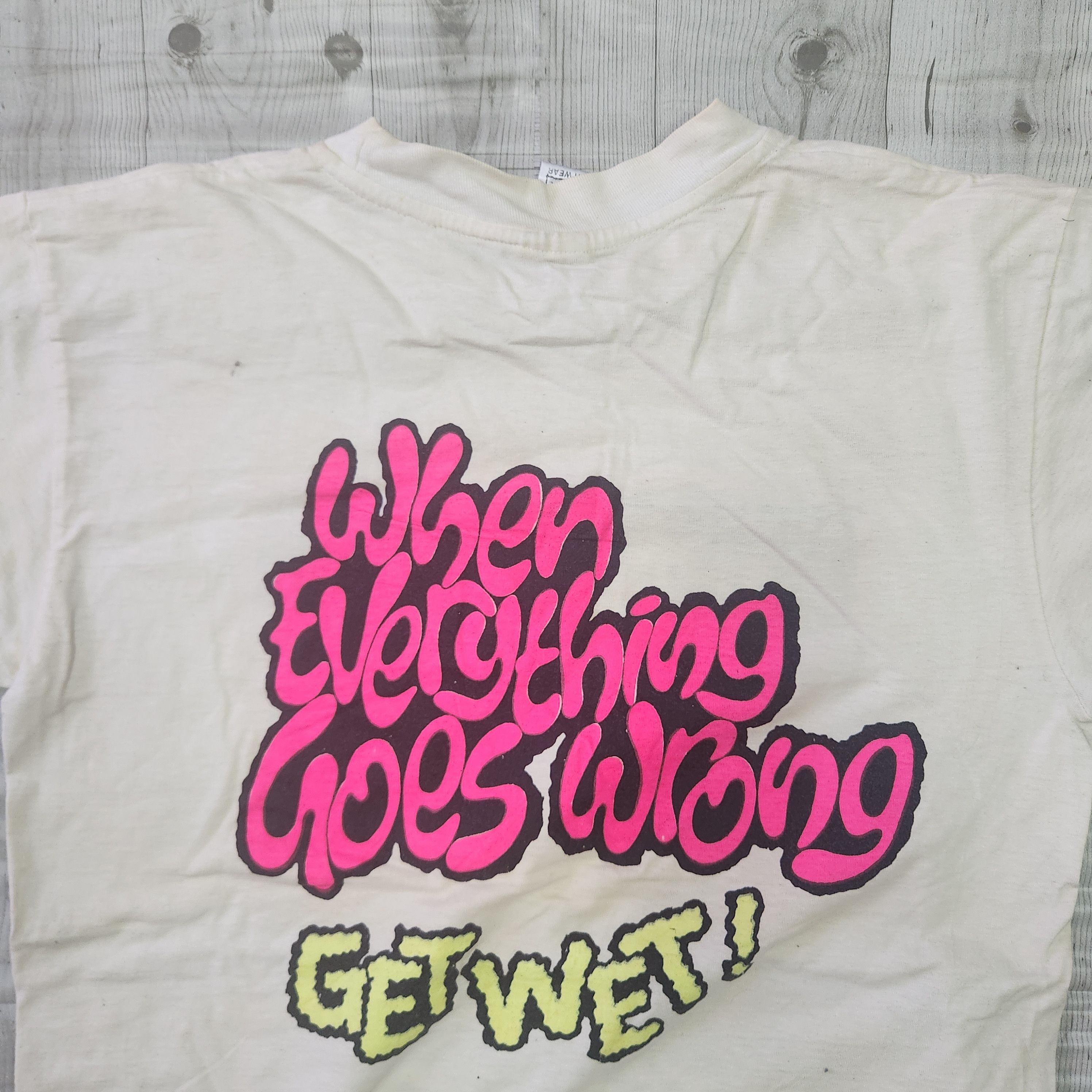 Vintage Vintage 1990s Bali Surf TShirt Get Wet Single Stitches Size US S / EU 44-46 / 1 - 15 Thumbnail