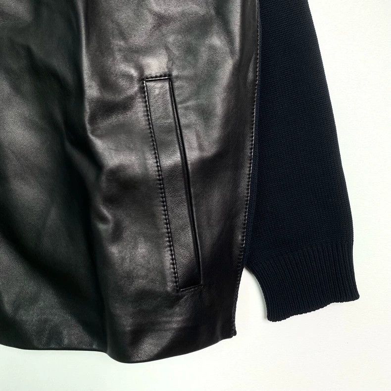 Prada Prada Lapel patchwork leather zipper jacket 2501-Nextarrow Size US XS / EU 42 / 0 - 4 Thumbnail